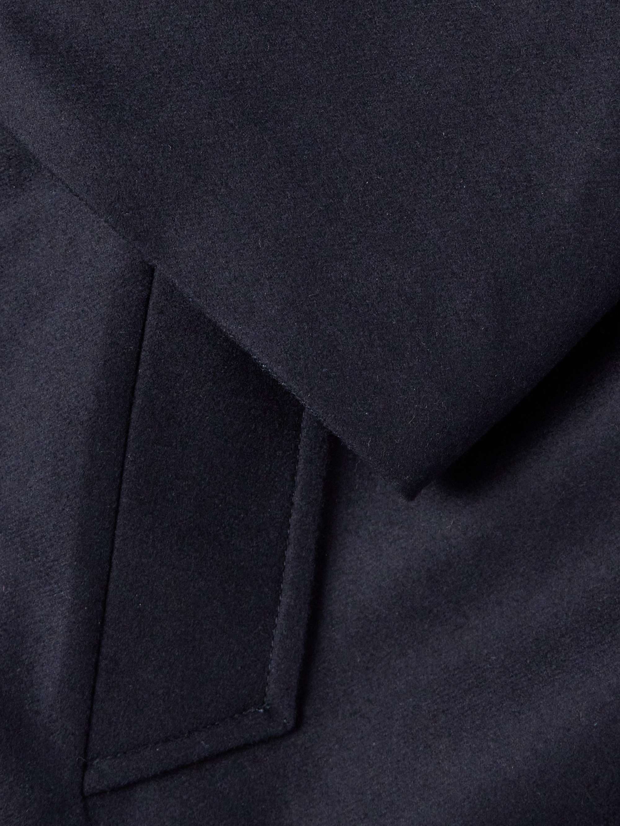 Reversible Virgin Wool, Cashmere-Blend and Denim Coat view
