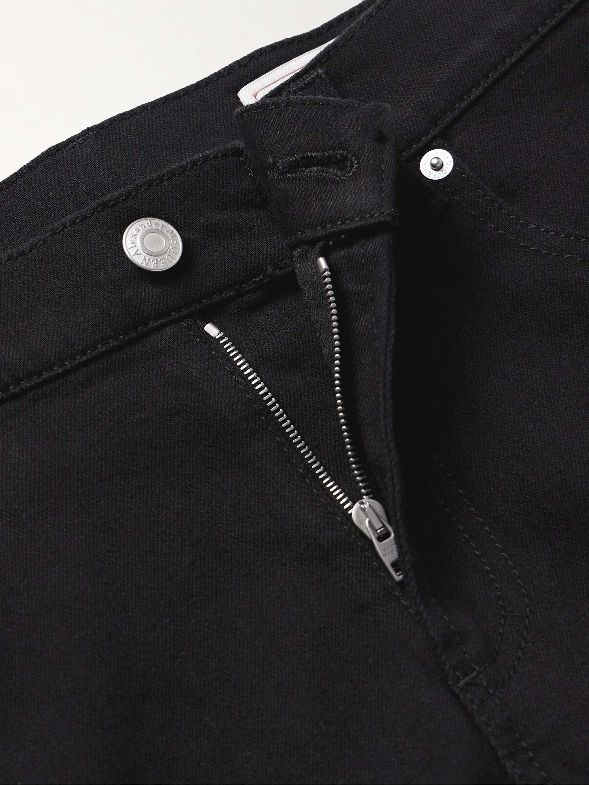 Skinny-Fit Logo-Embroidered Jeans view