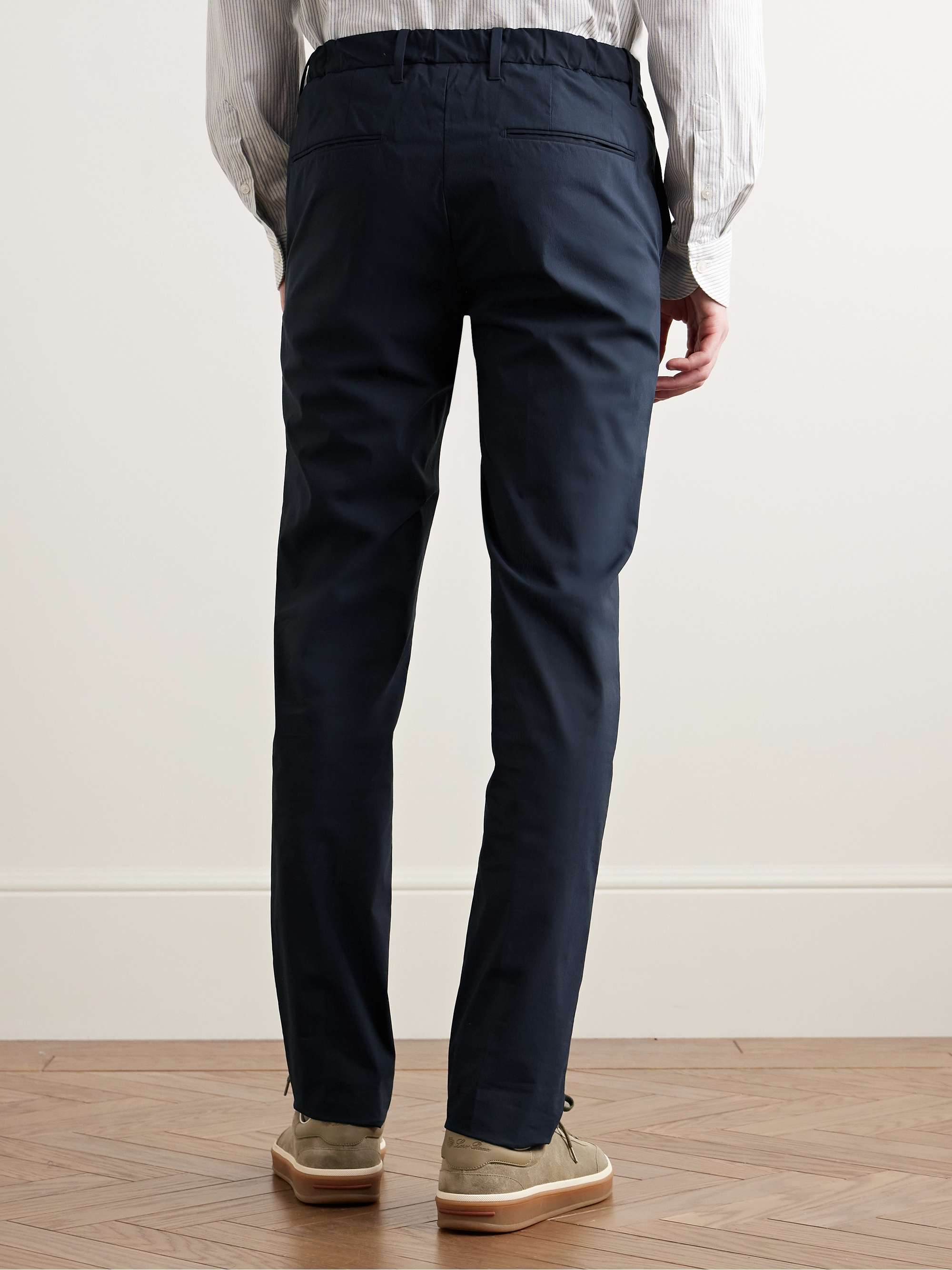 TeknoSartorial Slim-Fit Cotton-Blend Poplin Trousers view