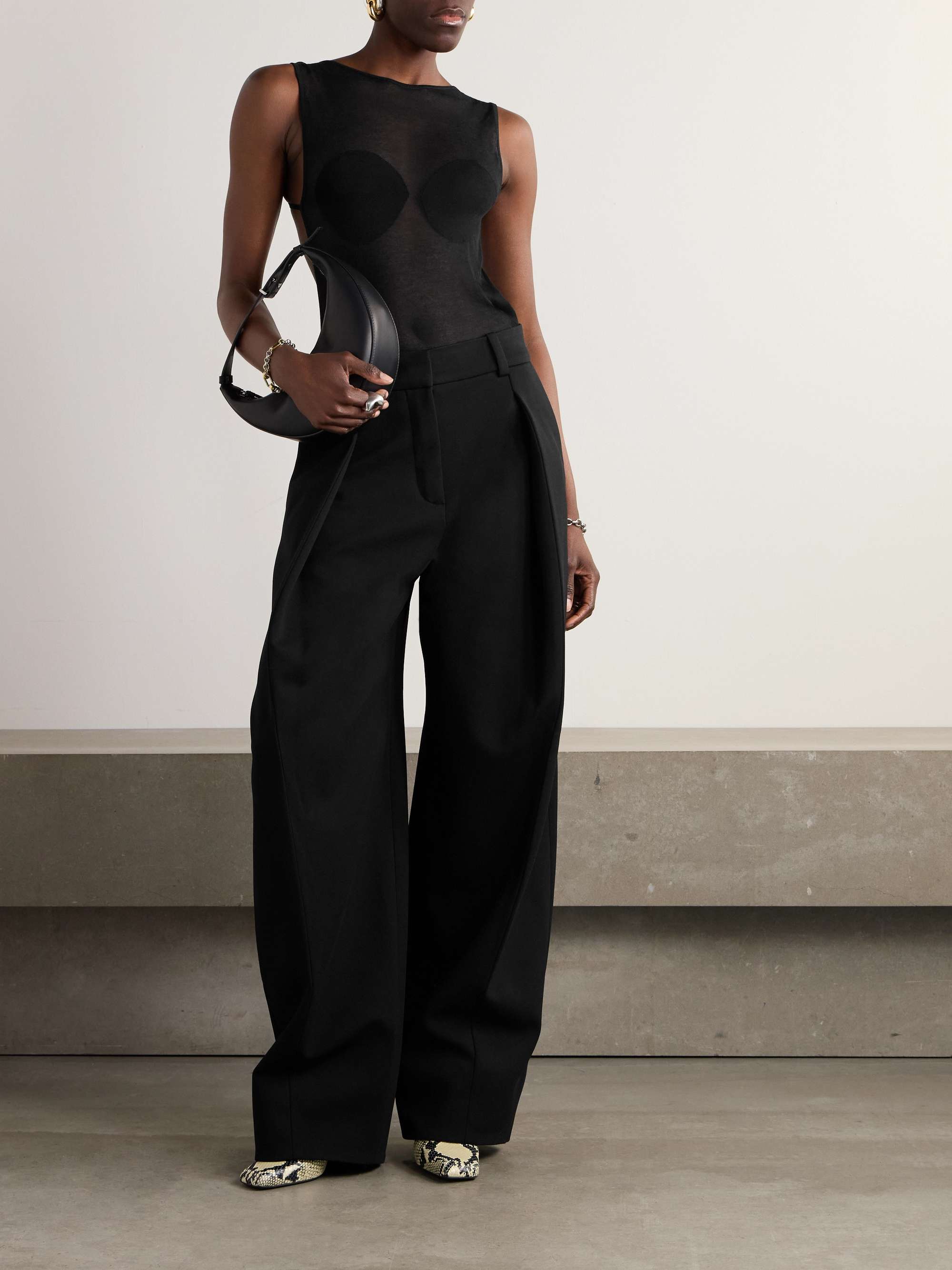 Platano open-back knitted bodysuit view