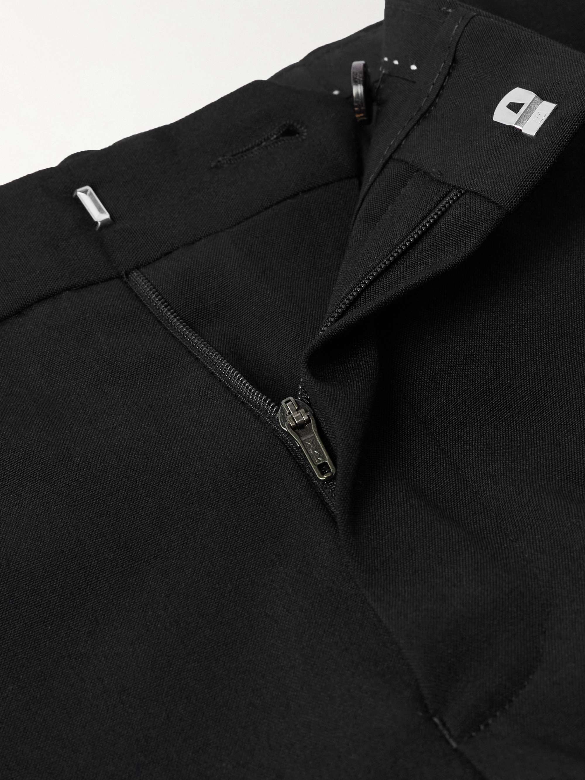 Slim-Fit Straight-Leg Wool Trousers view