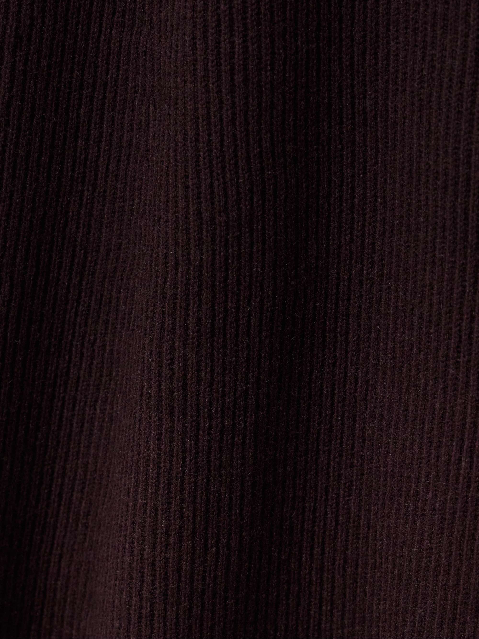 Ribbed recycled-cashmere and organic cotton-blend turtleneck midi dress view