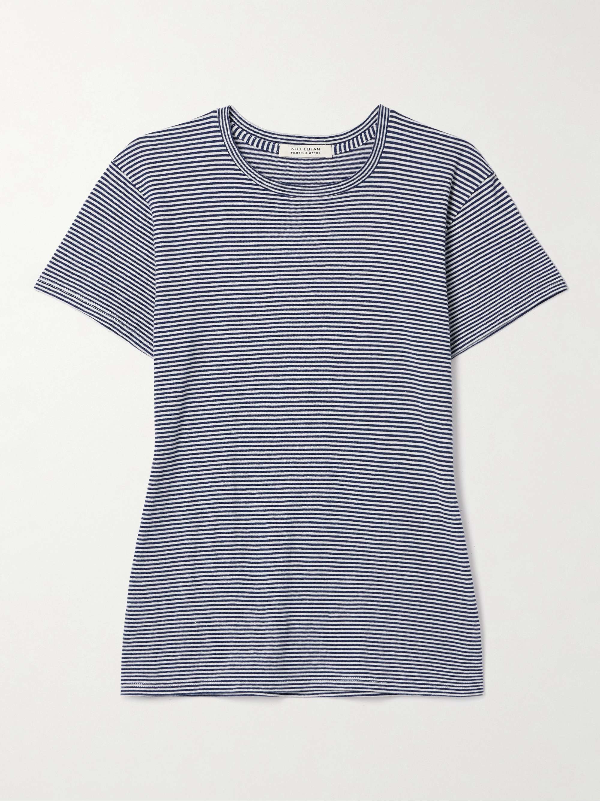 Lana striped cotton-jersey T-shirt view