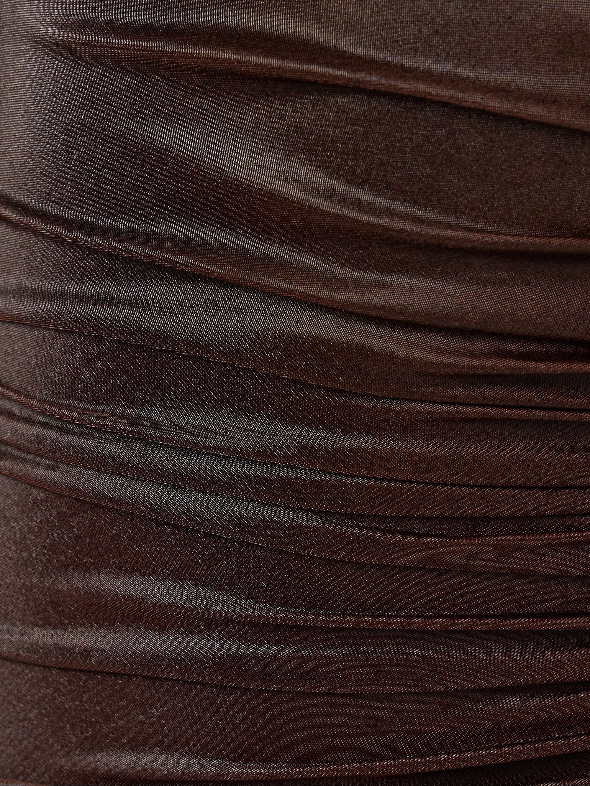 Svita ruched coated-jersey maxi dress view