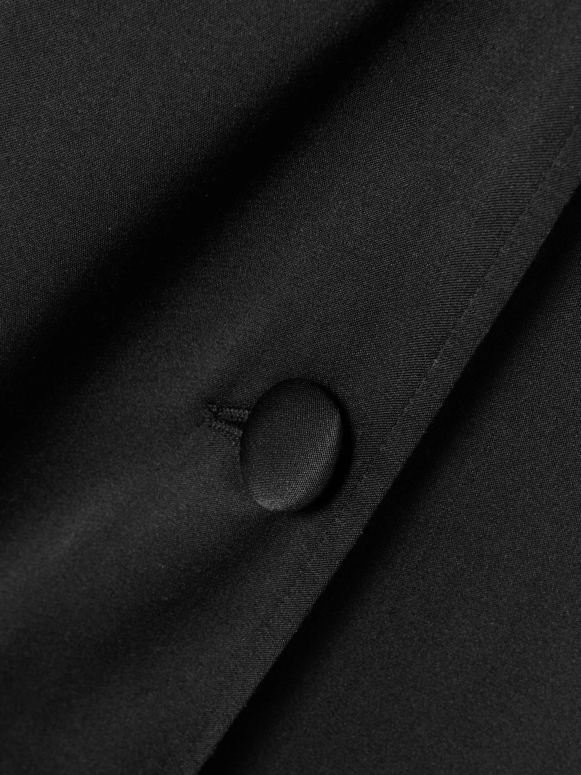 Satin trench coat view