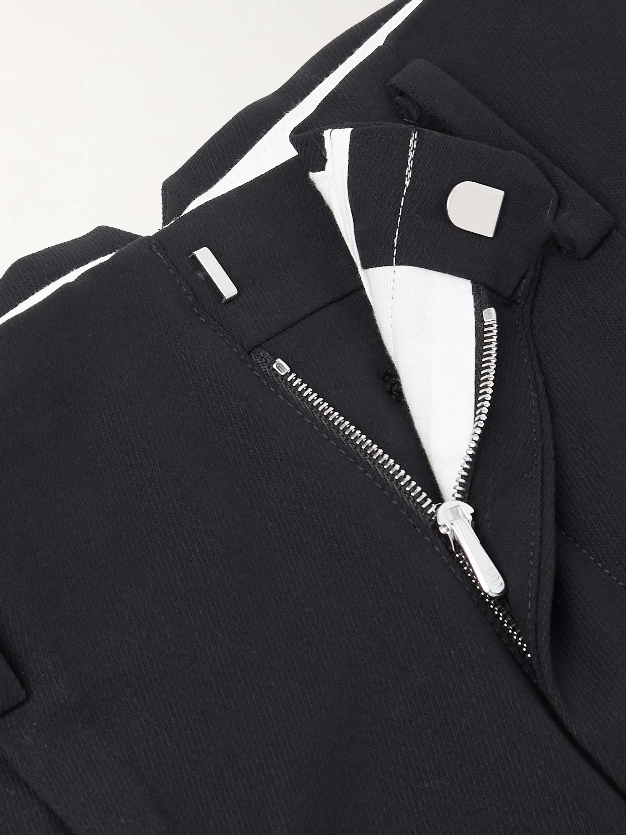 Straight-Leg Pleated Wool-Gabardine Trousers view