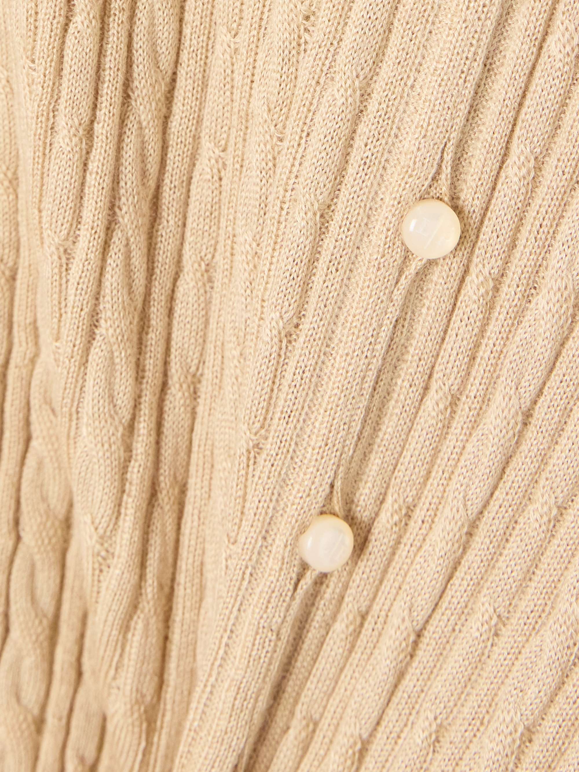 Rimella cable-knit cashmere and silk-blend cardigan view