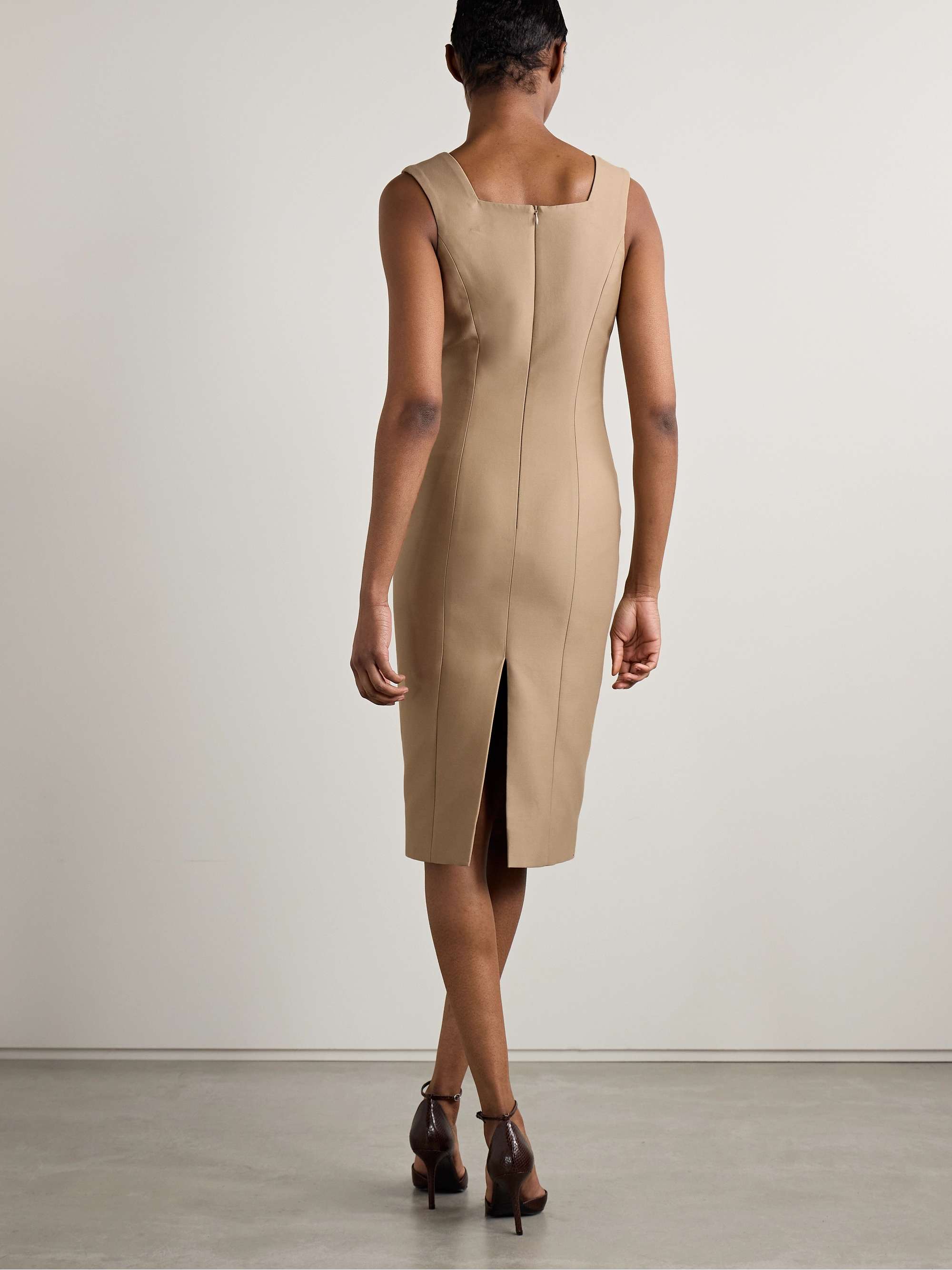 Balestra cotton and silk-blend midi dress view