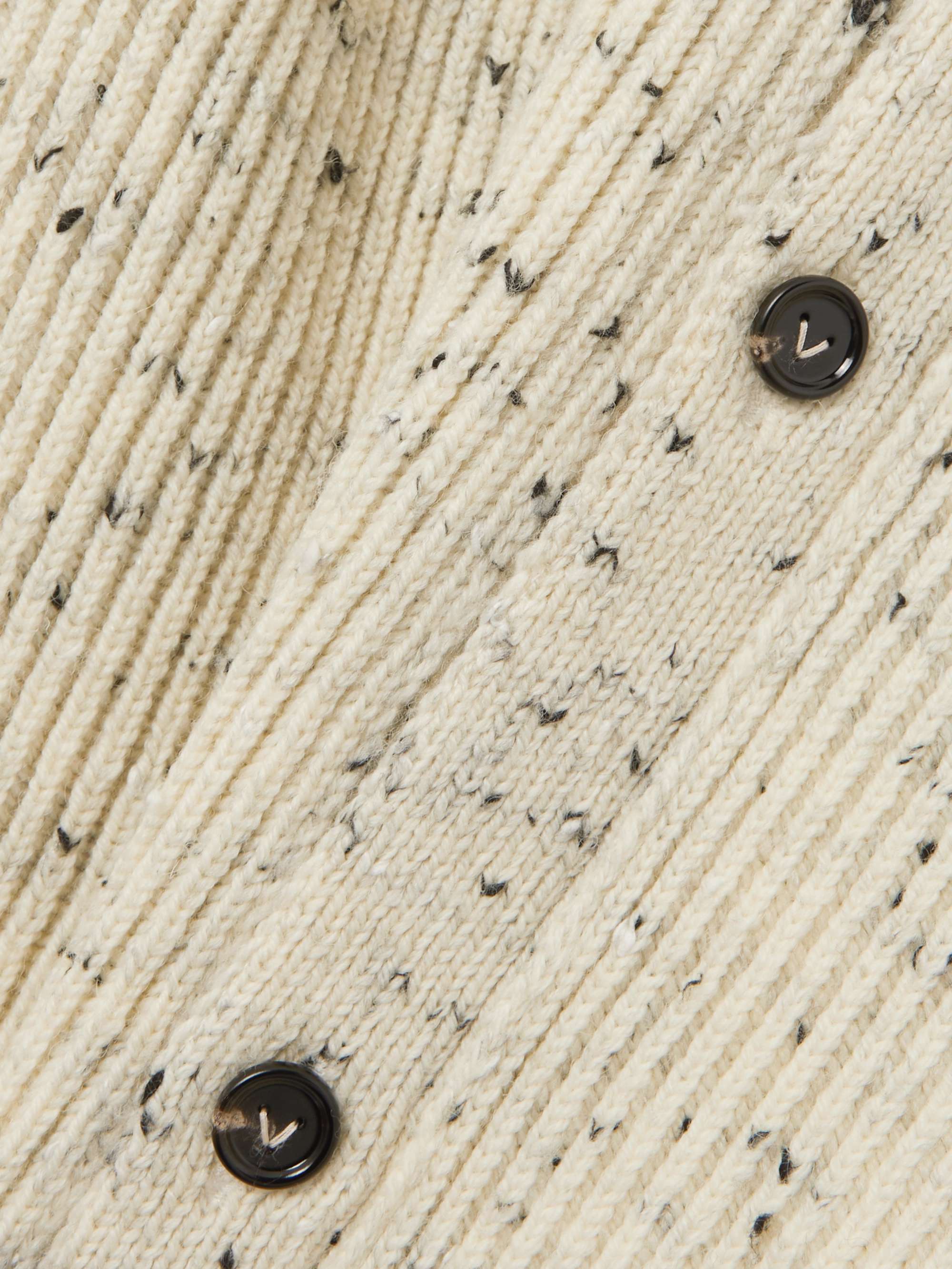 Ribbed wool-blend cardigan view