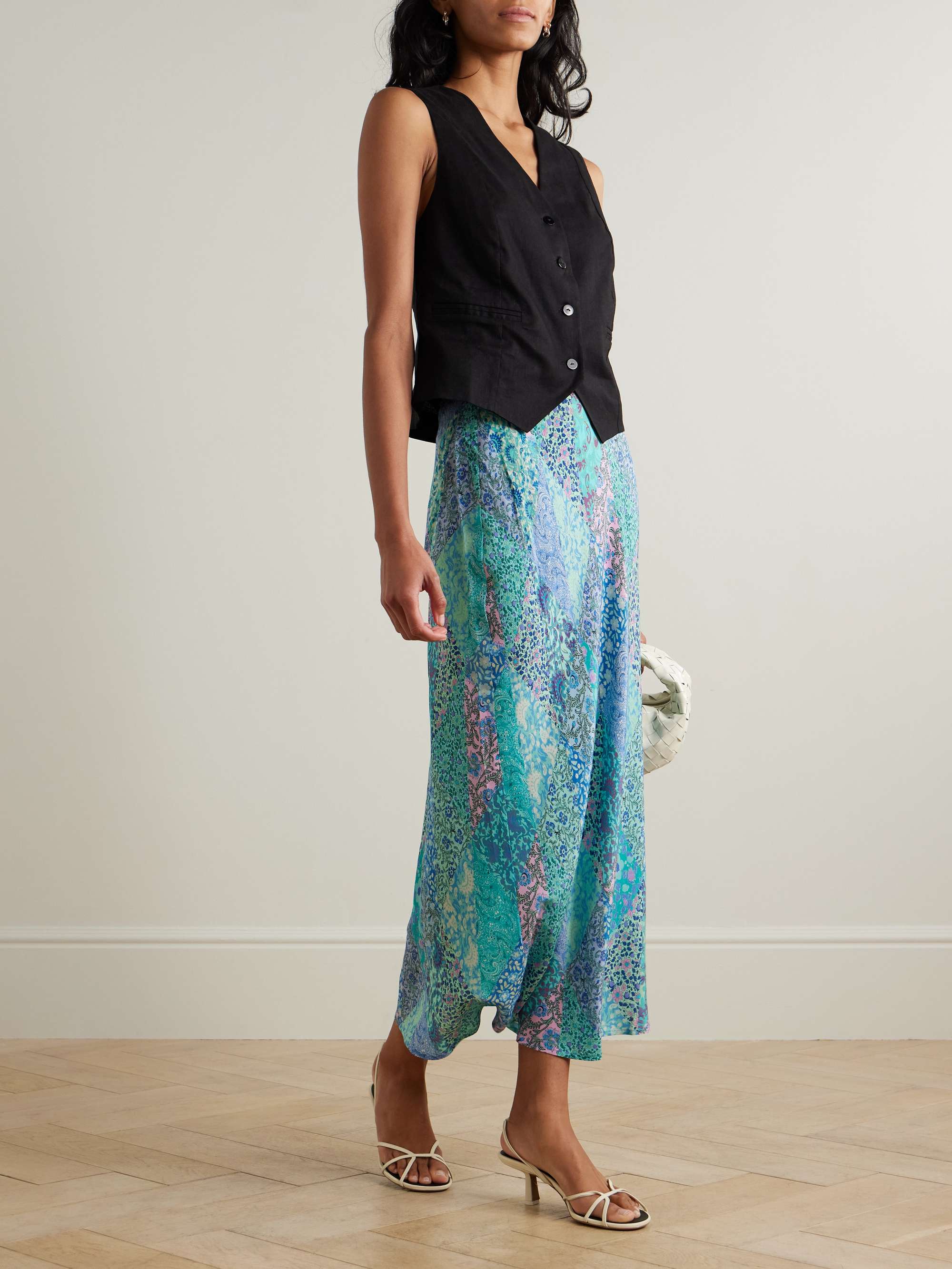 Norah cotton and linen-blend vest view