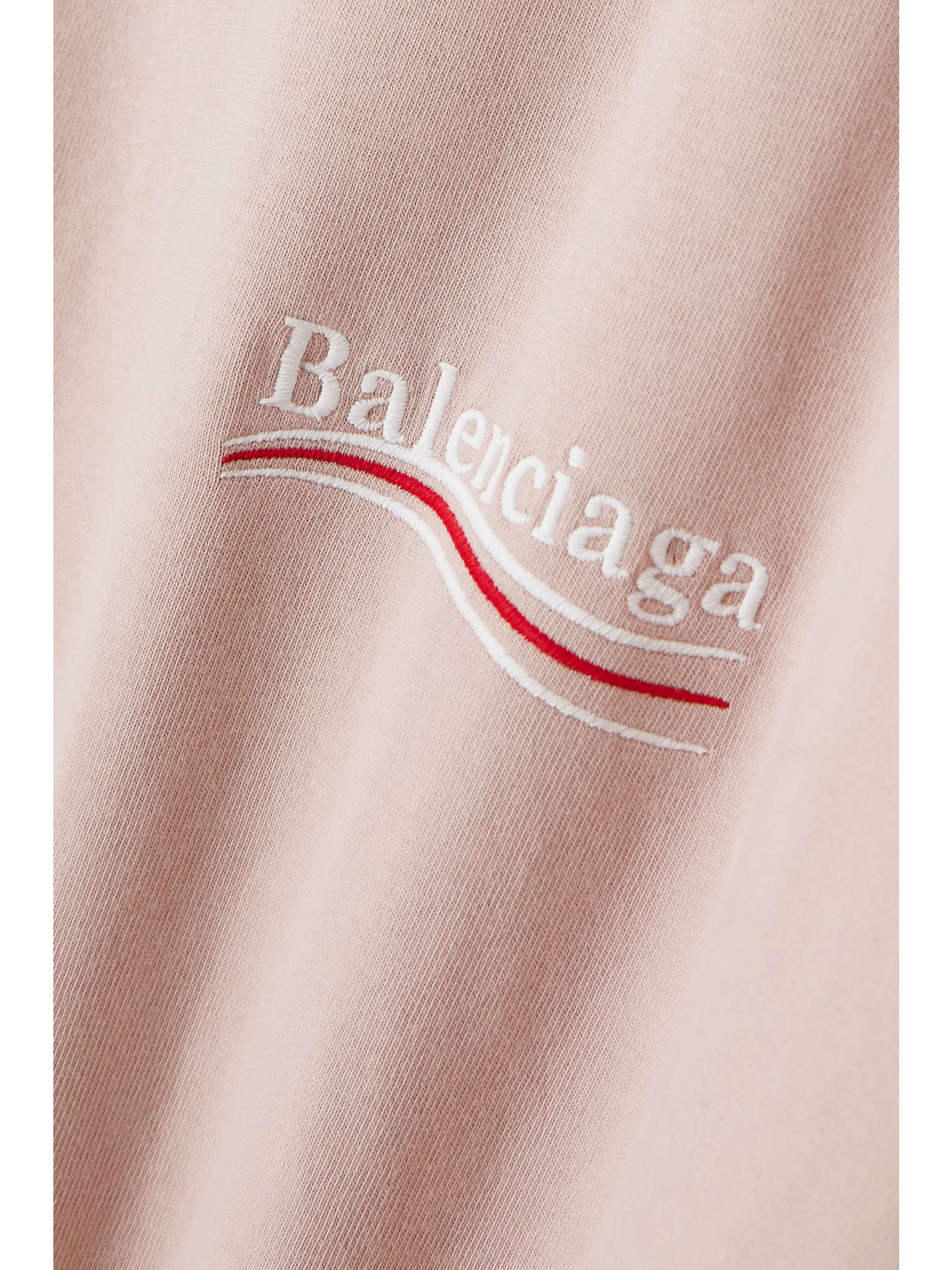 Oversized embroidered cotton-jersey T-shirt view
