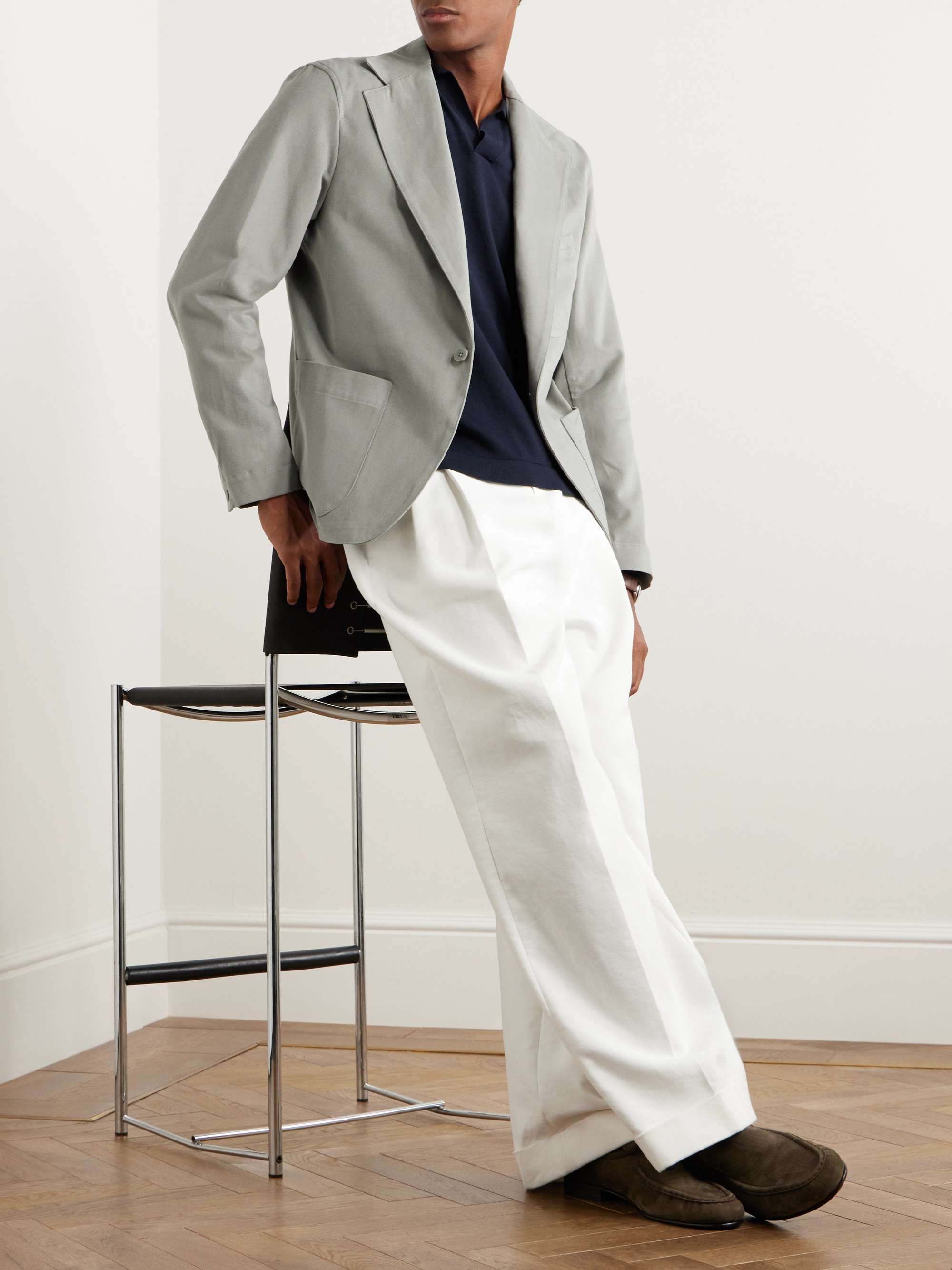 Cotton-Twill Suit Jacket view