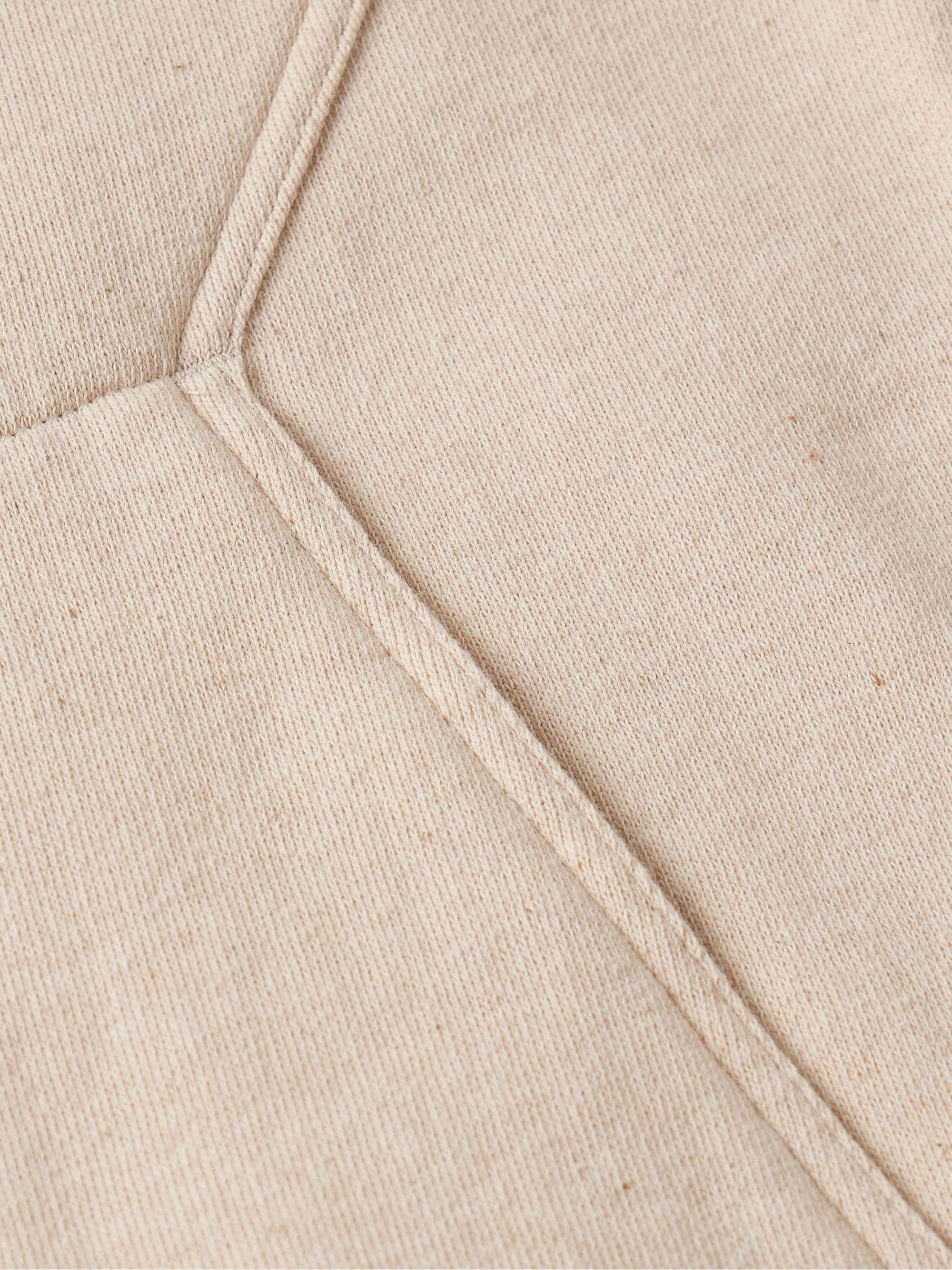 Panelled Cotton-Jersey Zip-Up Hoodie view