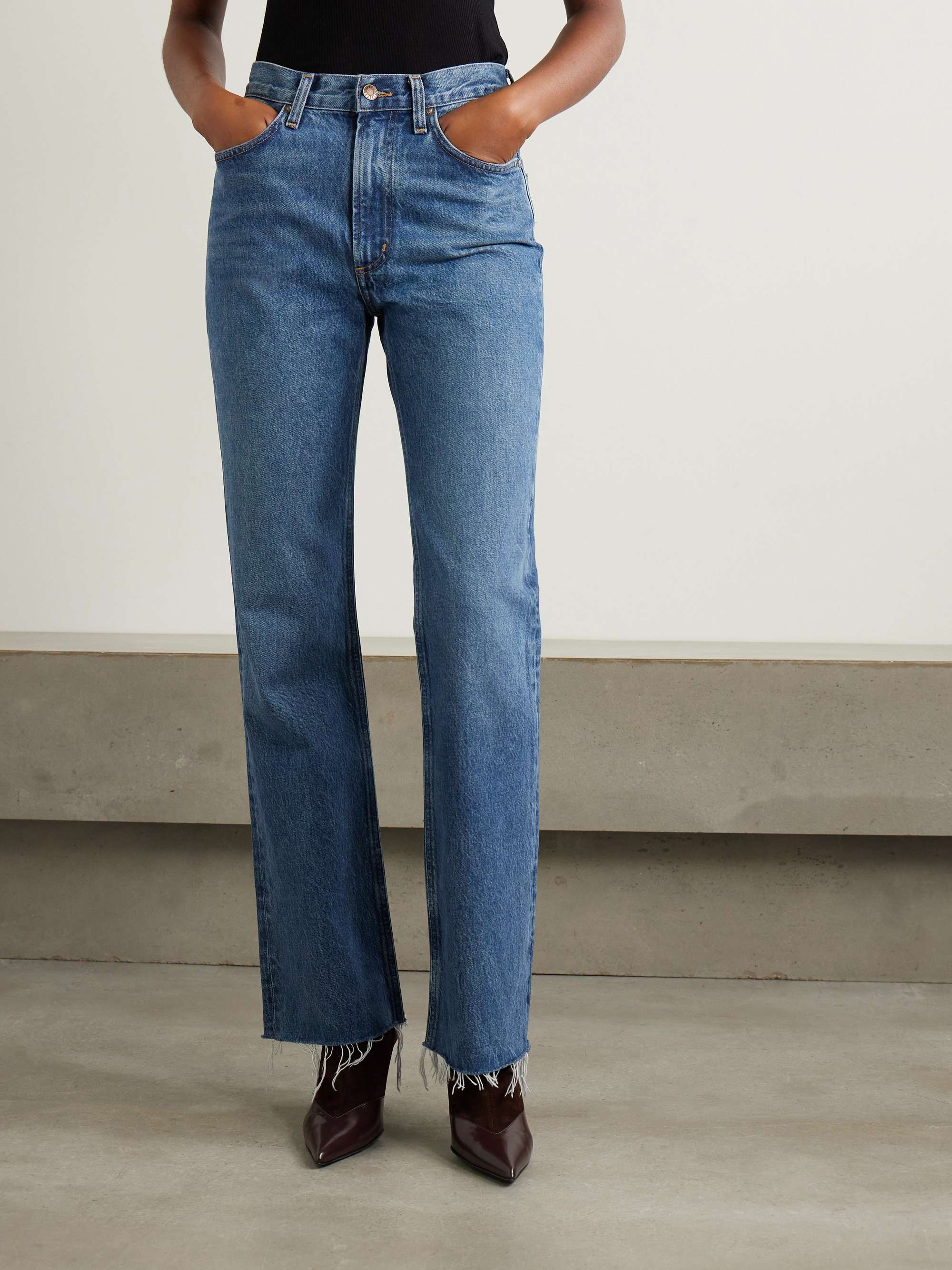 Leena high-rise bootcut jeans view