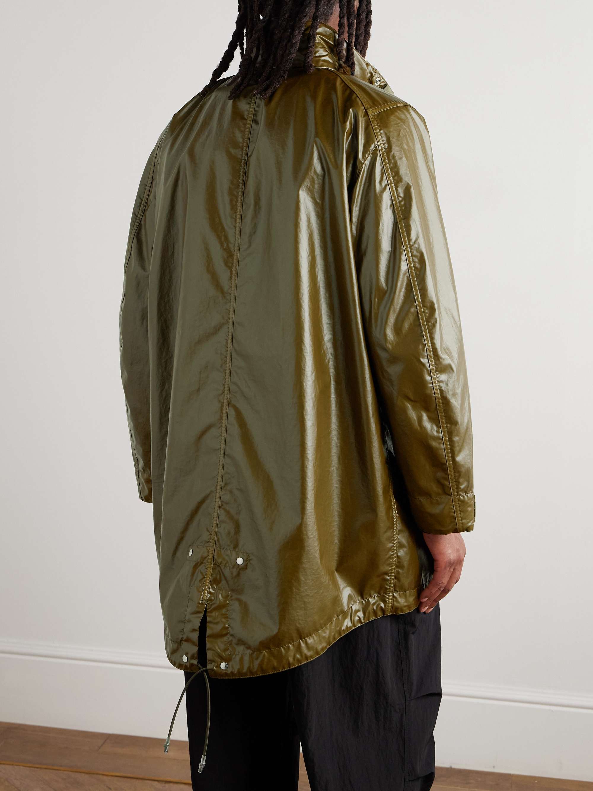 Garment-Dyed Mussola Gommata Coated Cotton-Shell Parka view