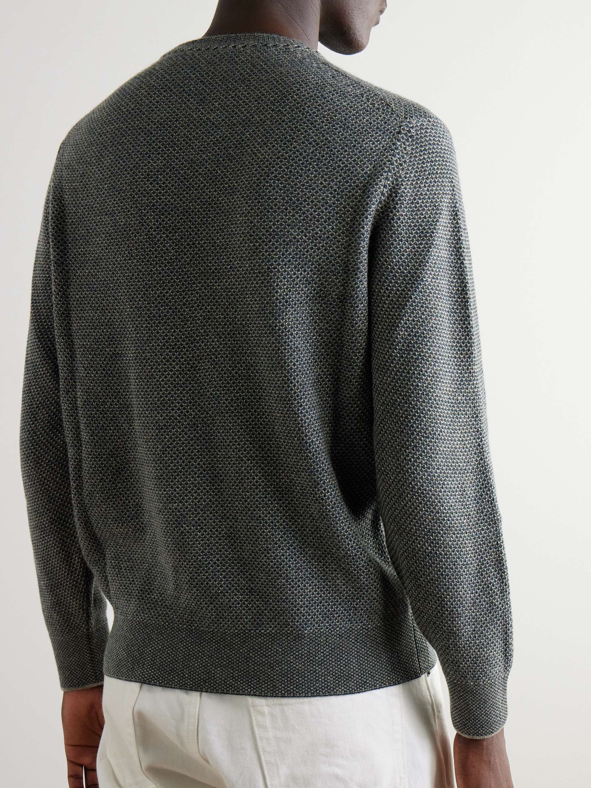Varallo Honeycomb-Knit Baby Cashmere Sweater view