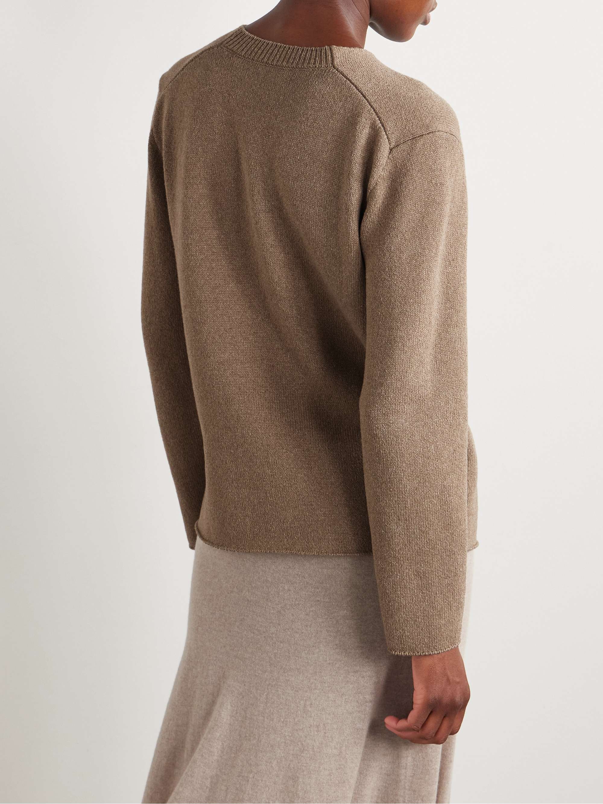 Jhaio cotton and wool-blend sweater view