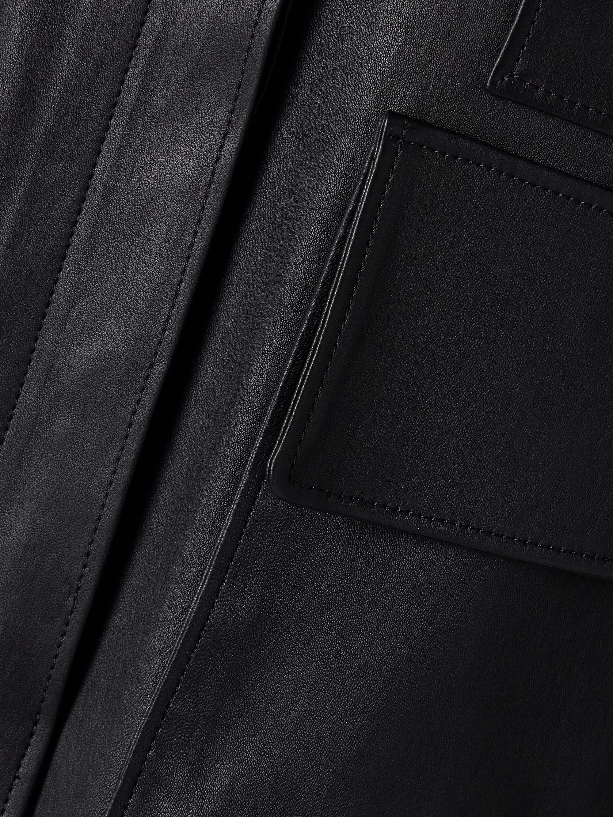 Leon leather jacket view