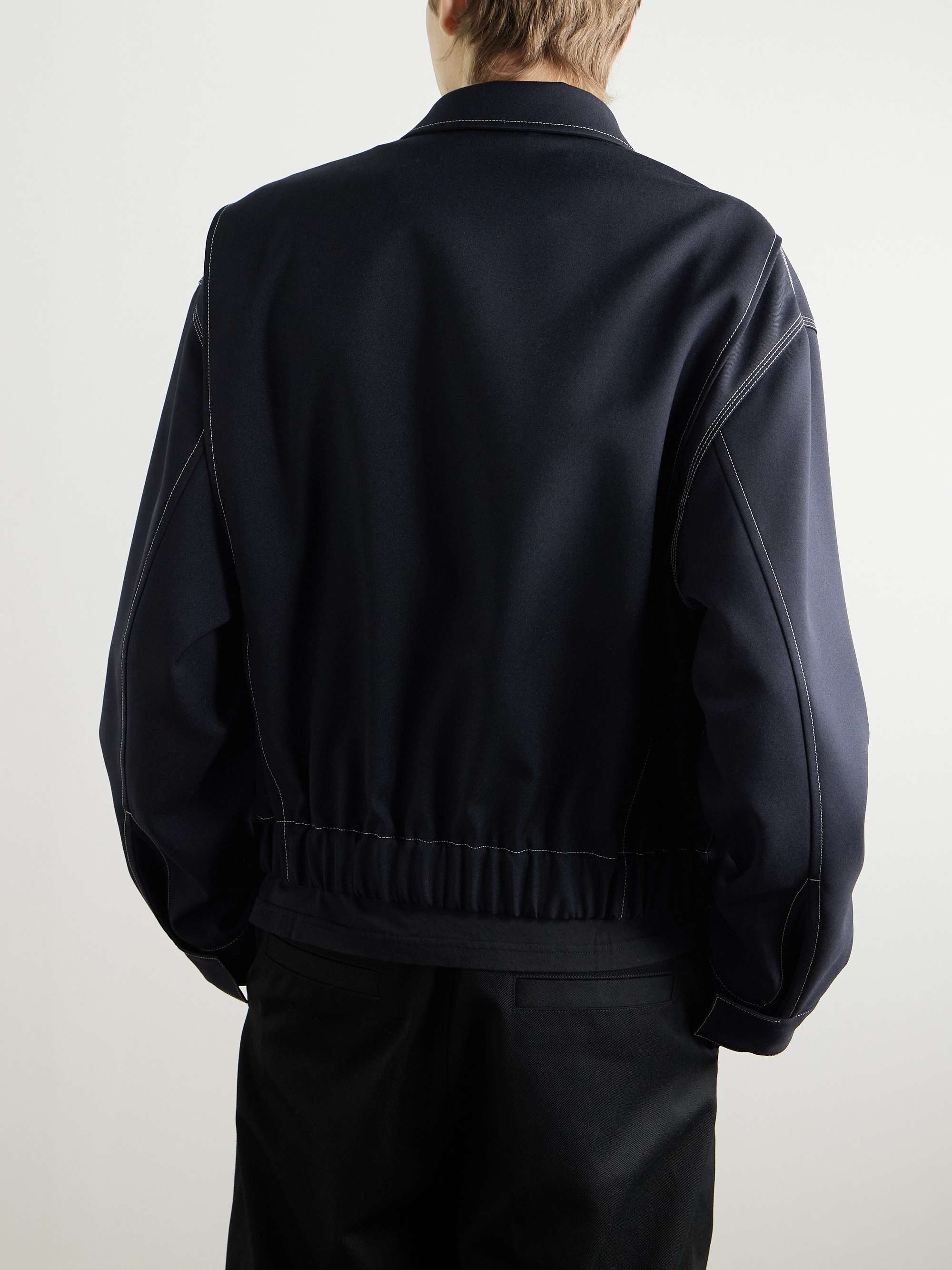 Recycled-Gabardine Blouson Jacket view