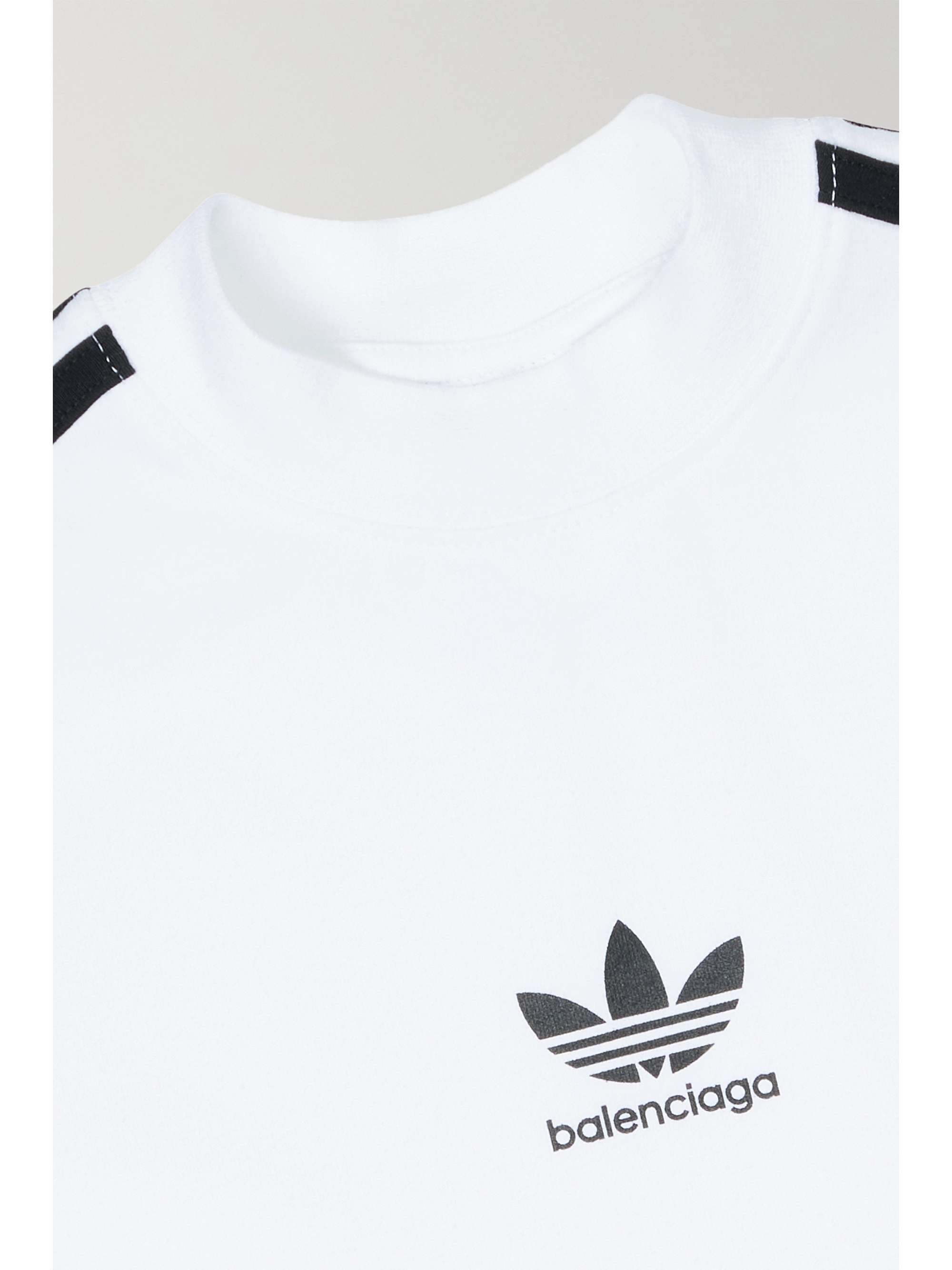 + adidas striped printed stretch-cotton jersey T-shirt view