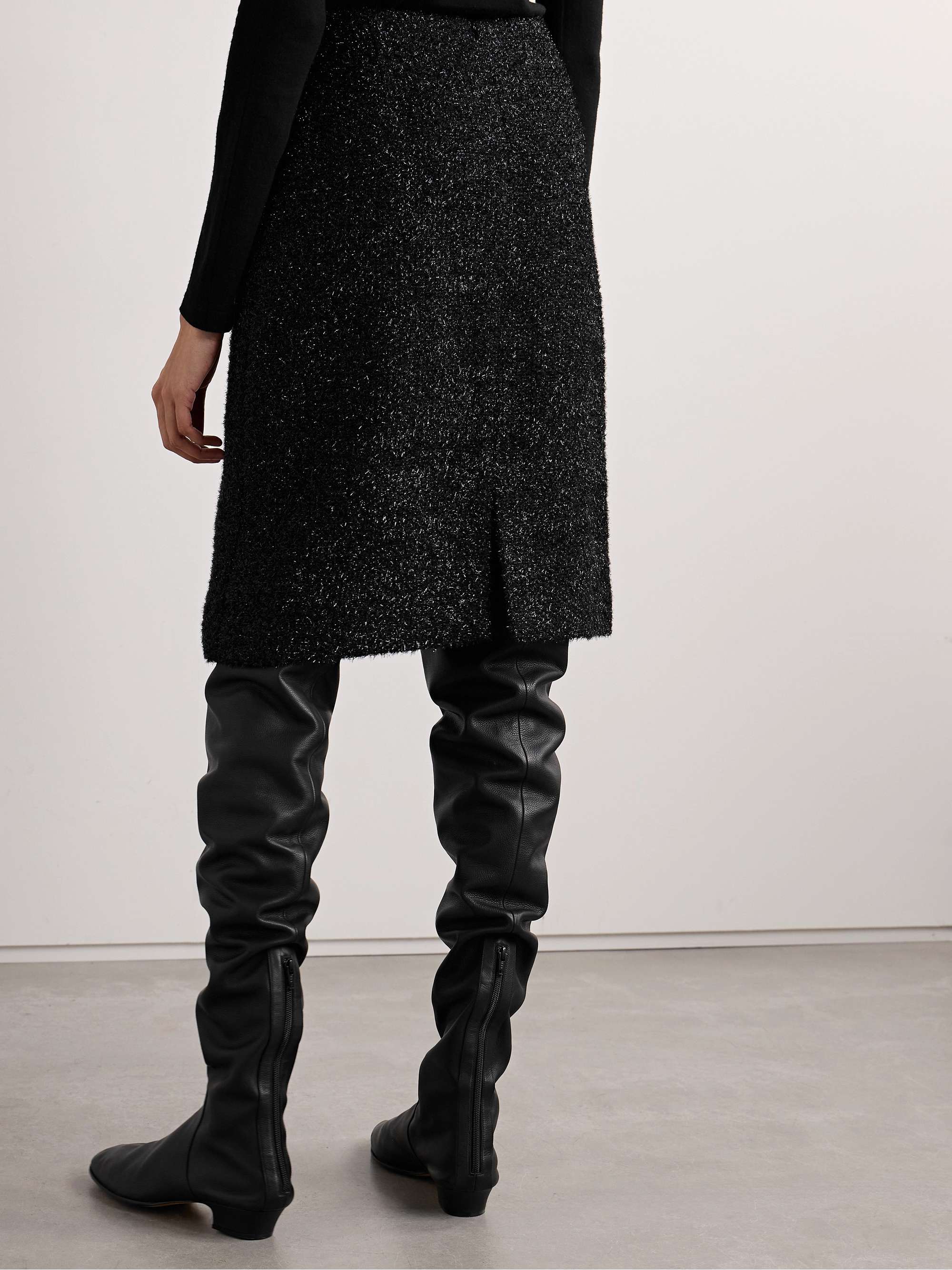 Corinna metallic fil coupé skirt view