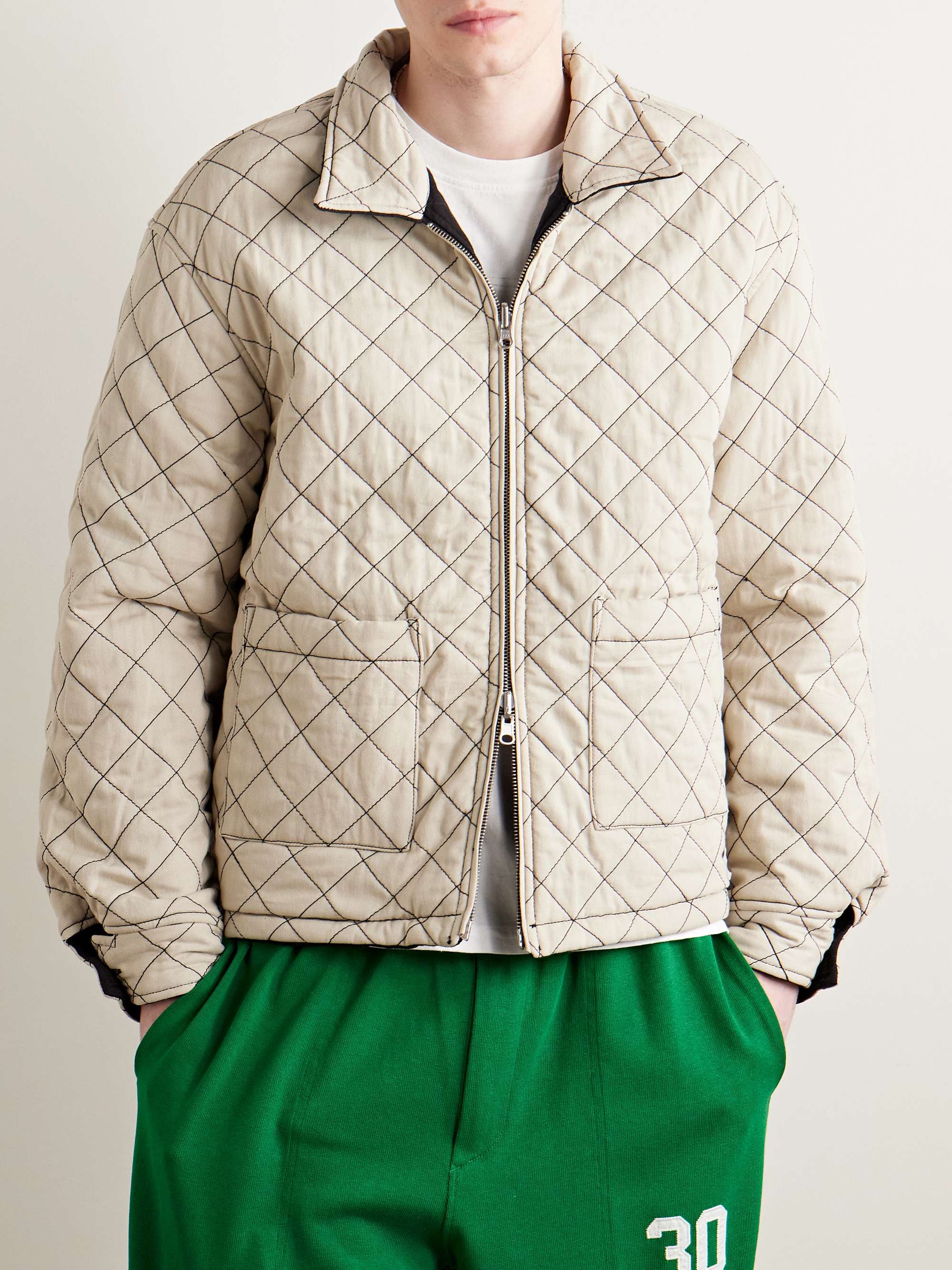 Bloomstein Reversible Printed Quilted Cotton-Twill Jacket view
