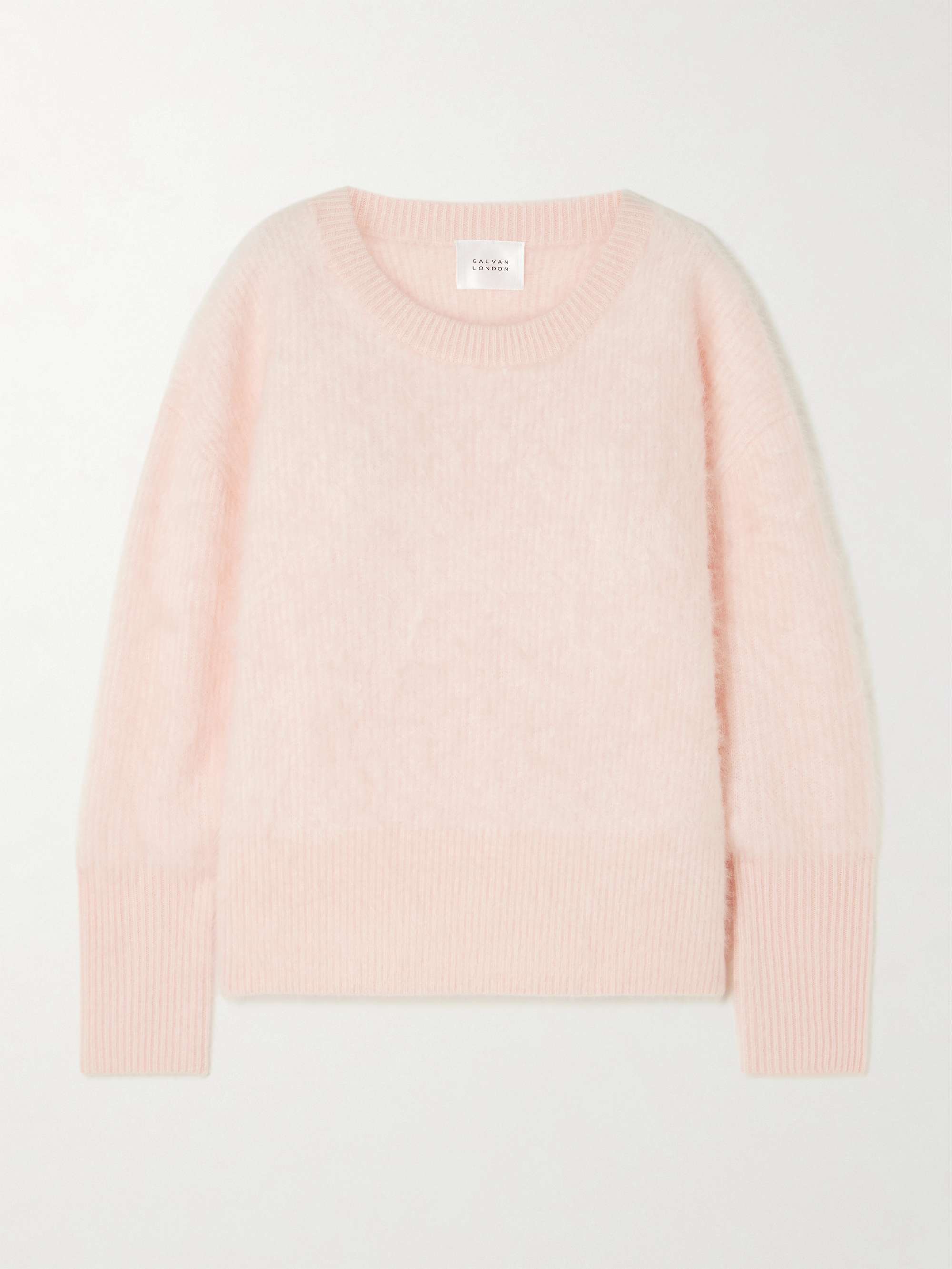 Loom brushed cashmere-blend sweater view