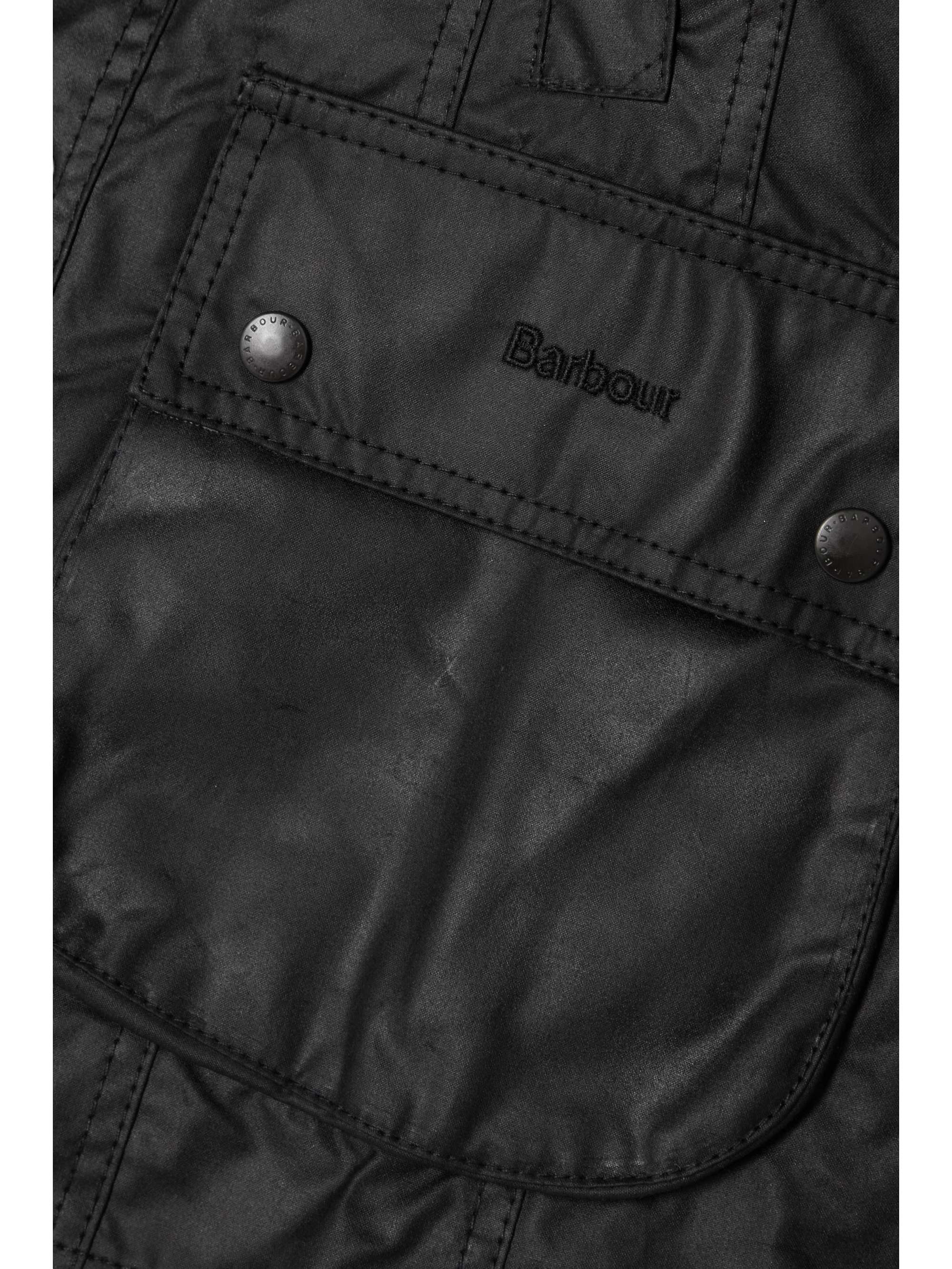 Beadnell corduroy-trimmed waxed-cotton jacket view