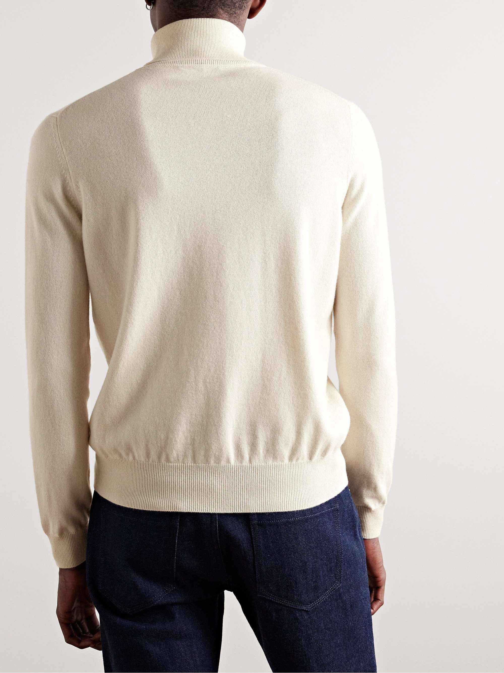 Slim-Fit Baby Cashmere Rollneck Sweater view