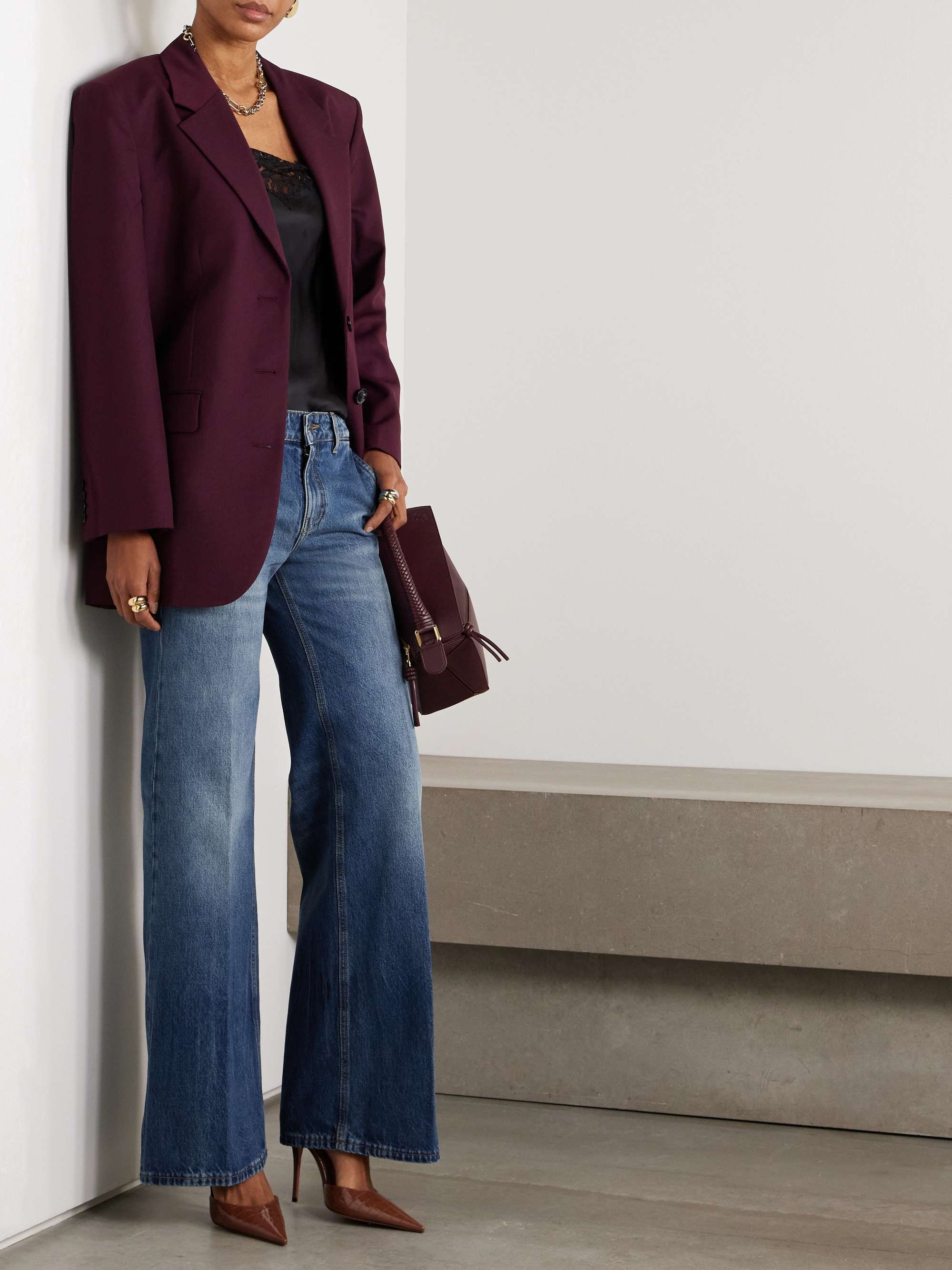 Gigi low-rise flared jeans view