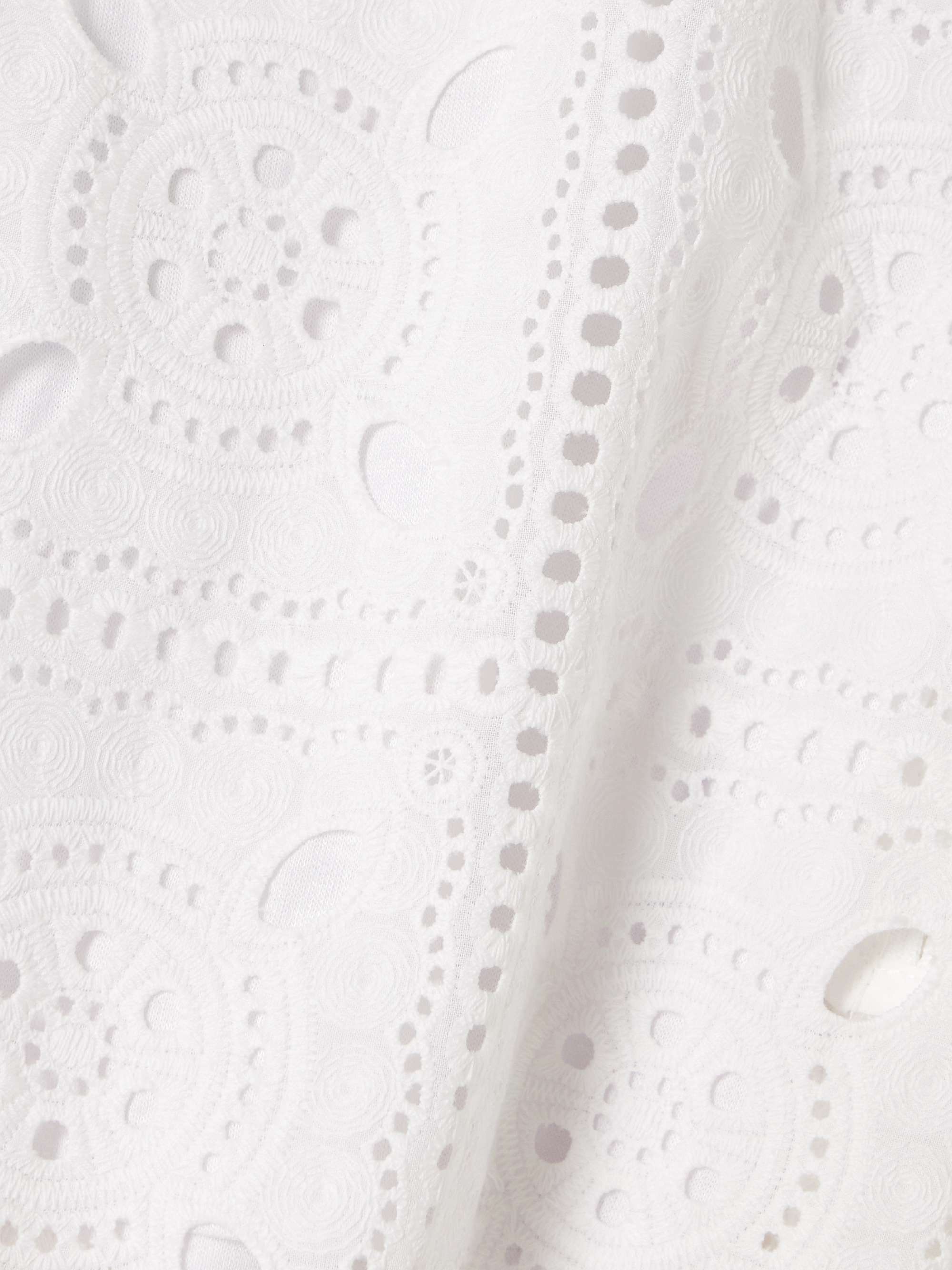 Lilly broderie anglaise cotton wide-leg pants view