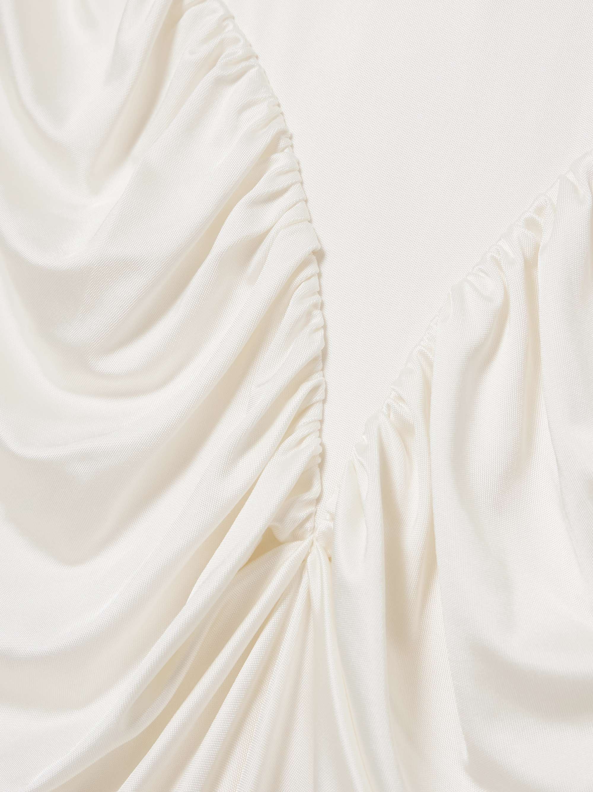 Darja gathered satin-jersey gown view