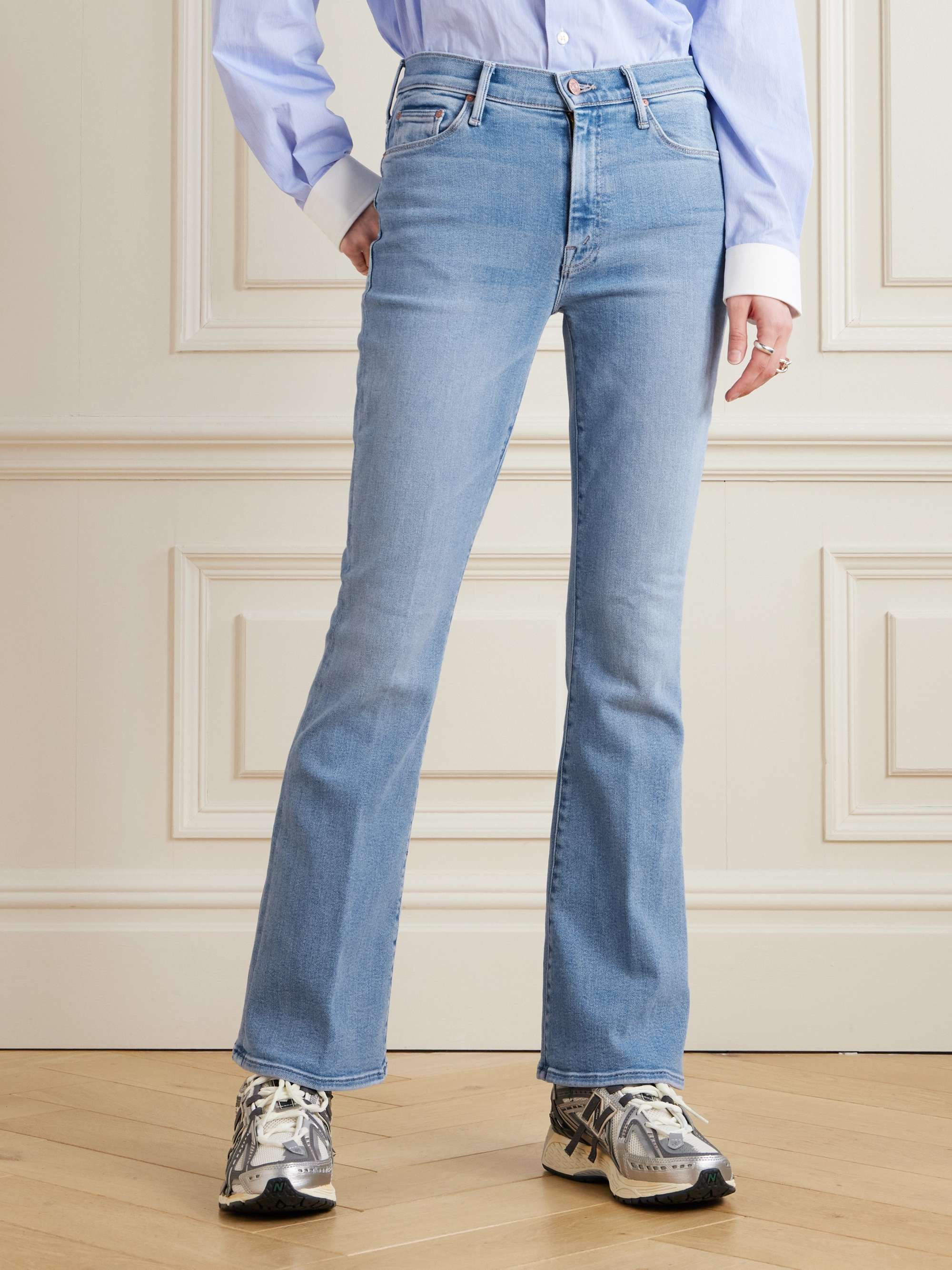 The Weekender high-rise flared jeans view
