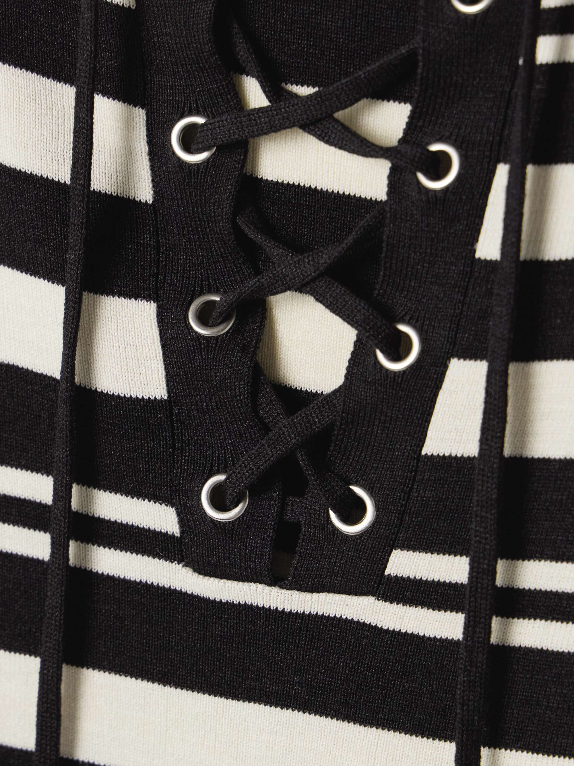 Oaklynn striped silk-jersey top view