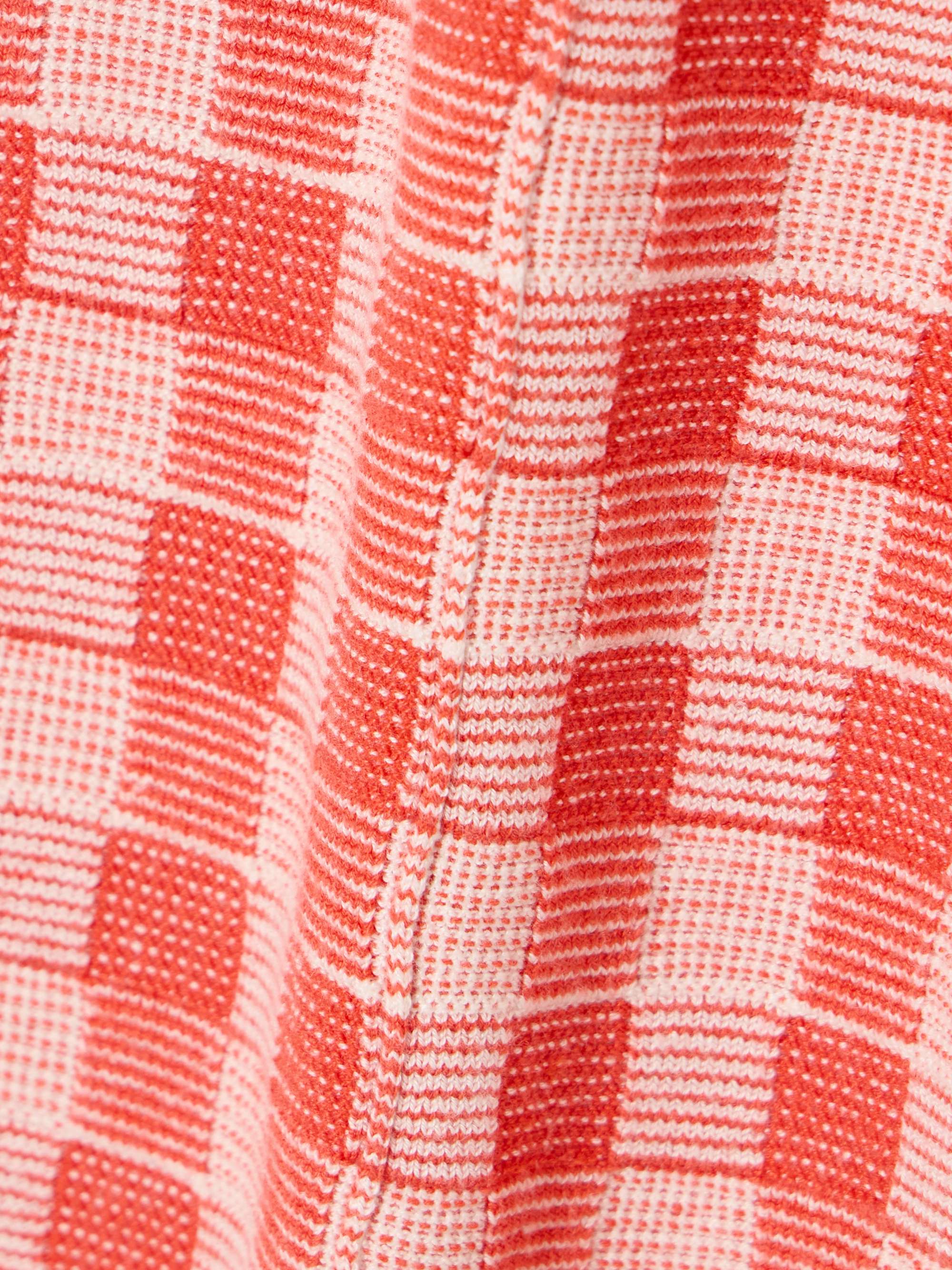 Gingham silk-blend flared pants view