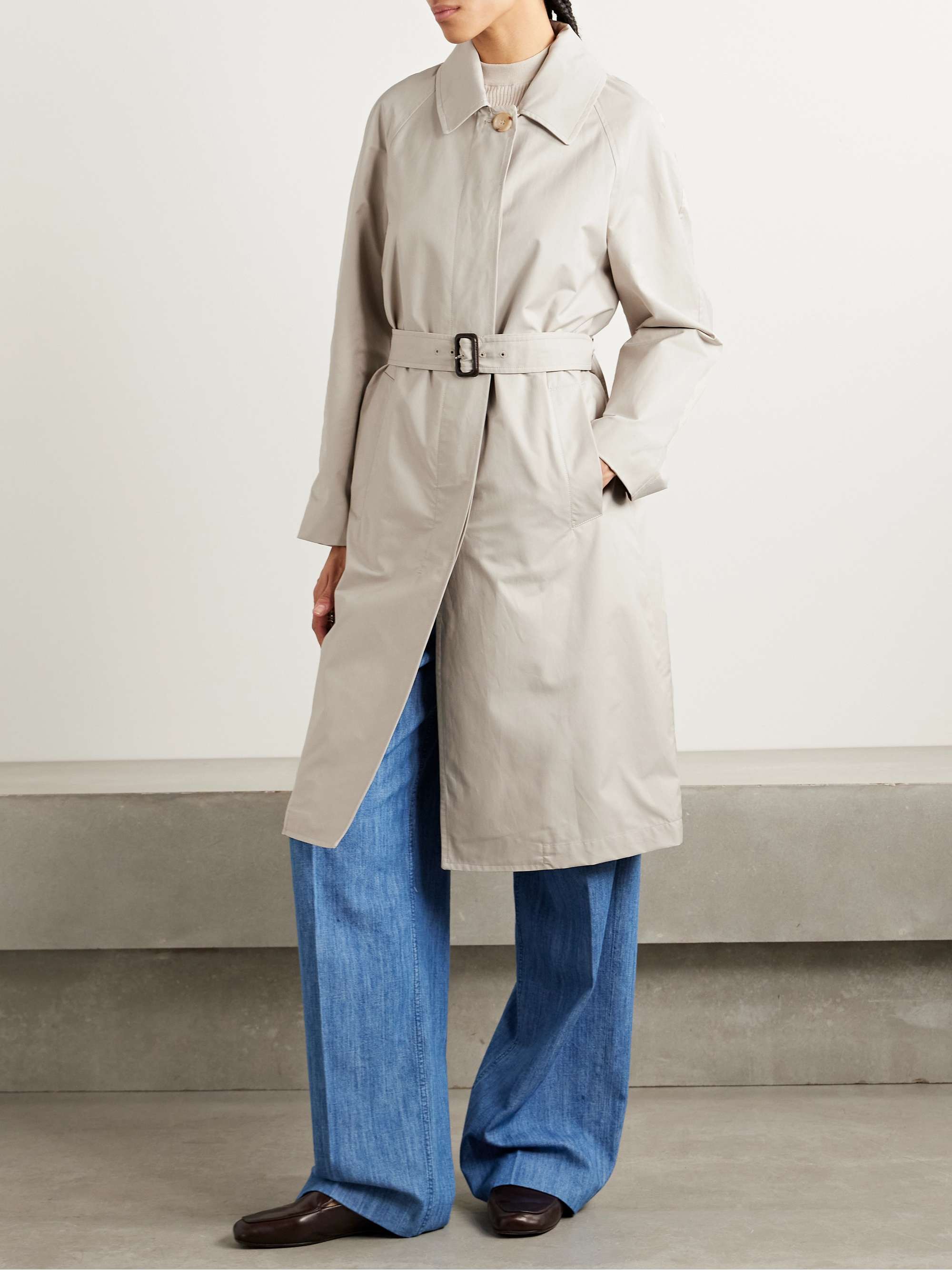 The Cube Orleans cotton-blend twill trench coat view