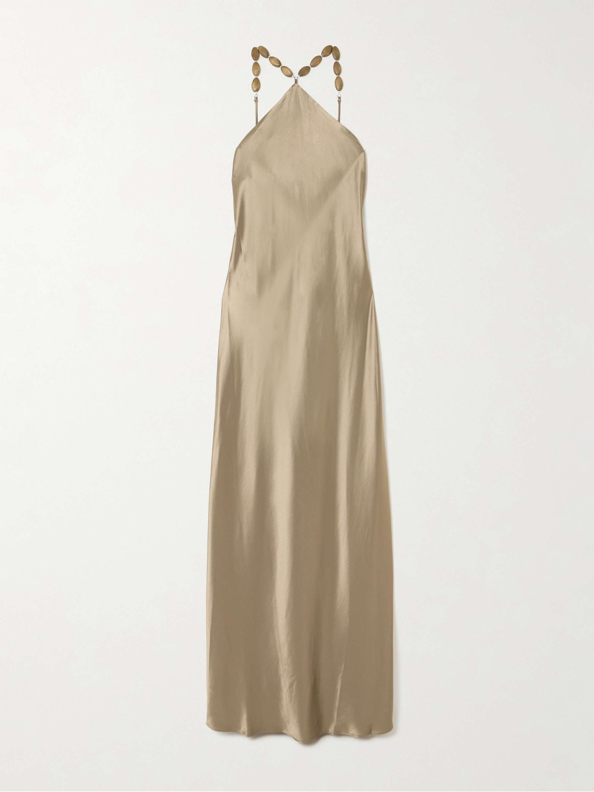 Cadence embellished satin maxi dress view