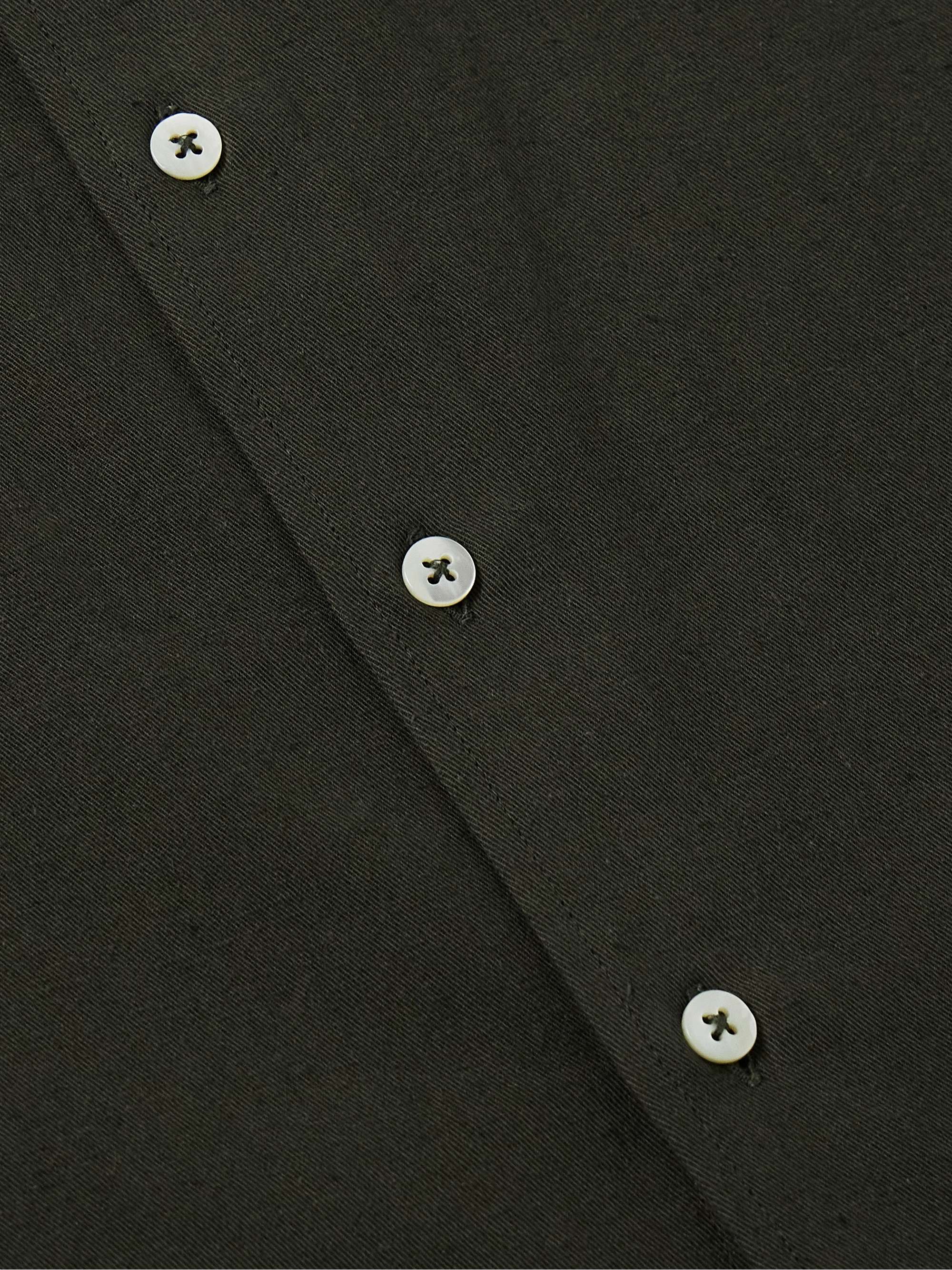 Cotton and Hemp-Blend Gabardine Shirt view