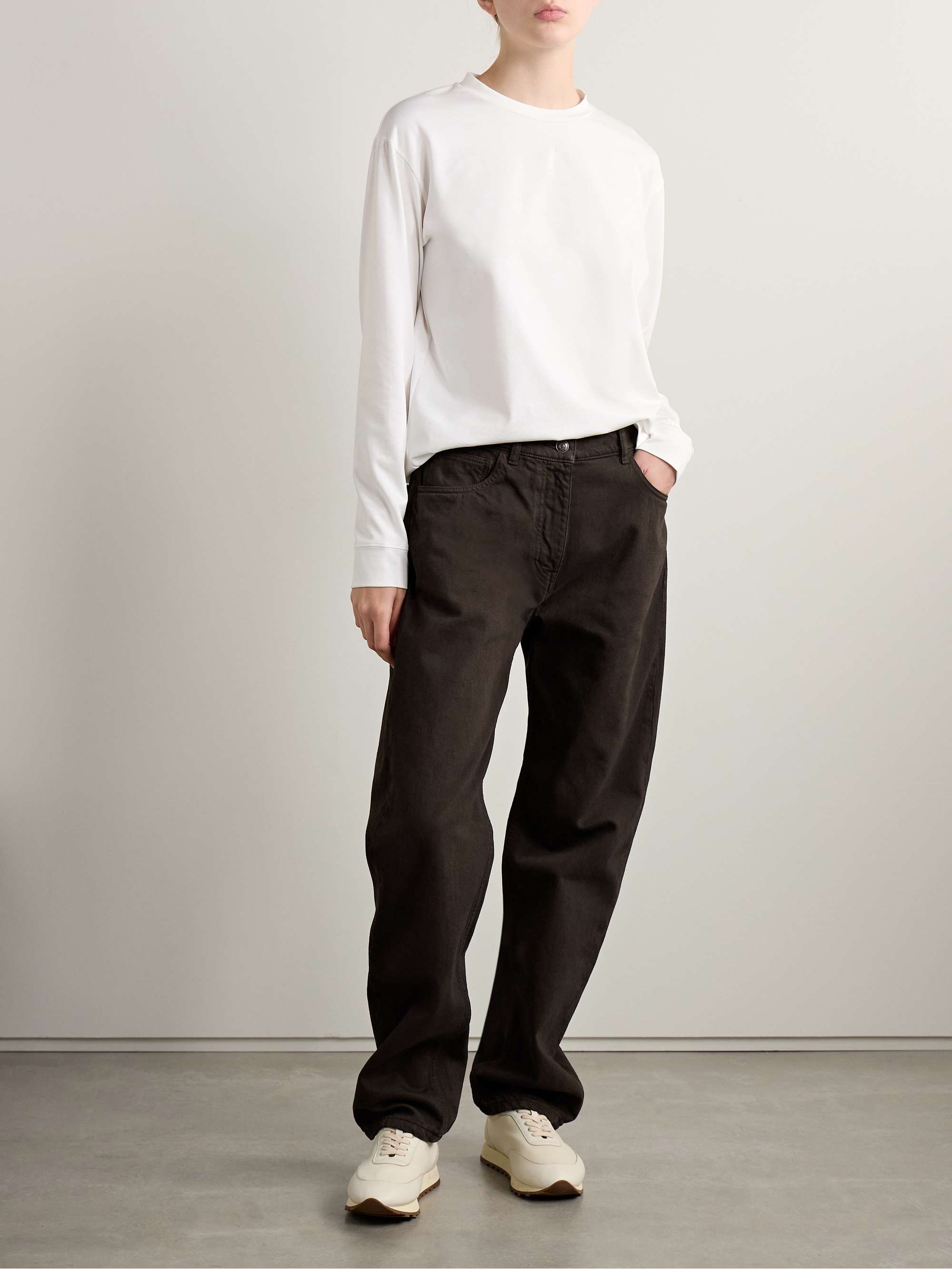 Bercy mid-rise straight-leg jeans view