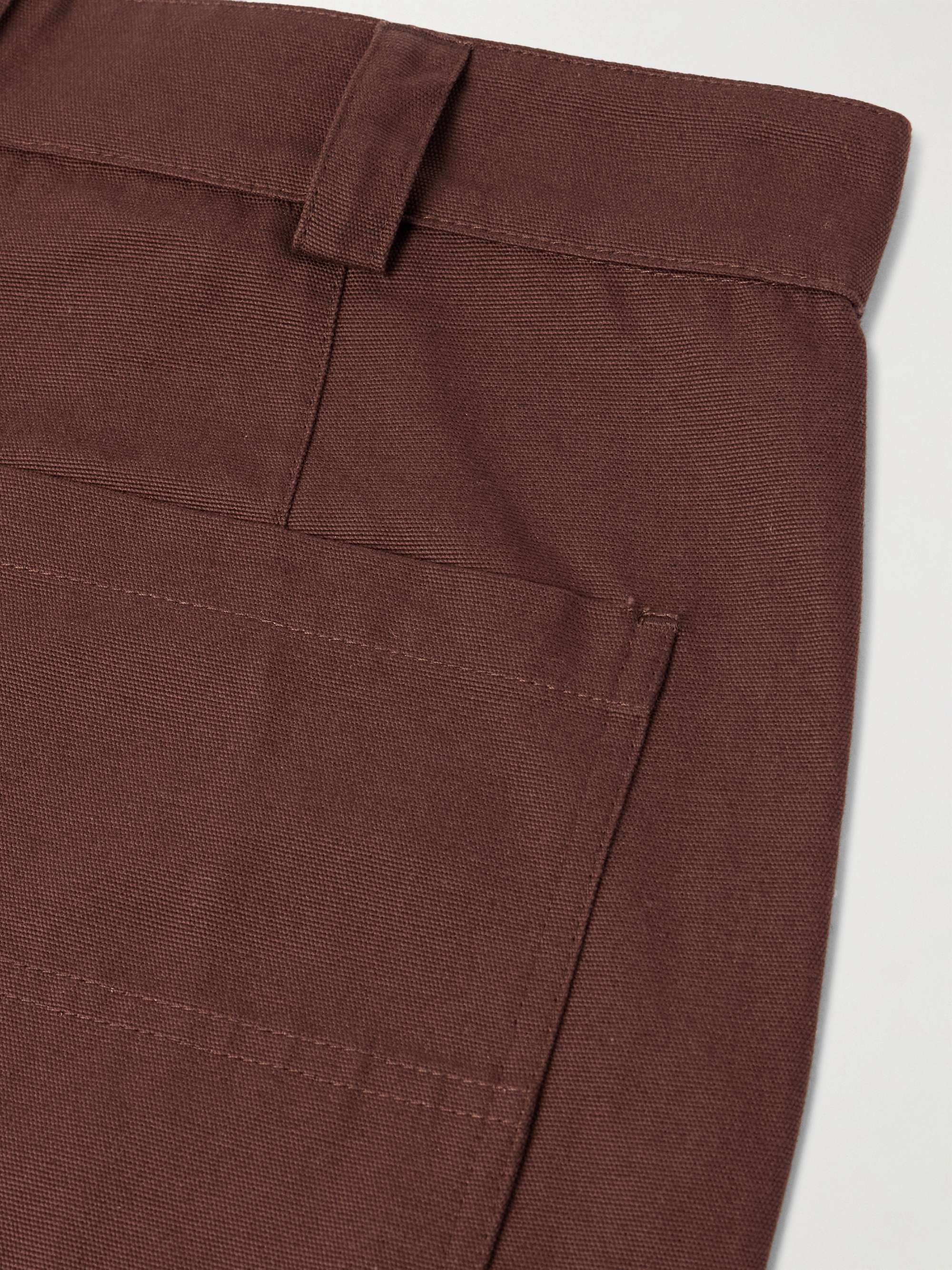 Garden Straight-Leg Cotton-Canvas Trousers view