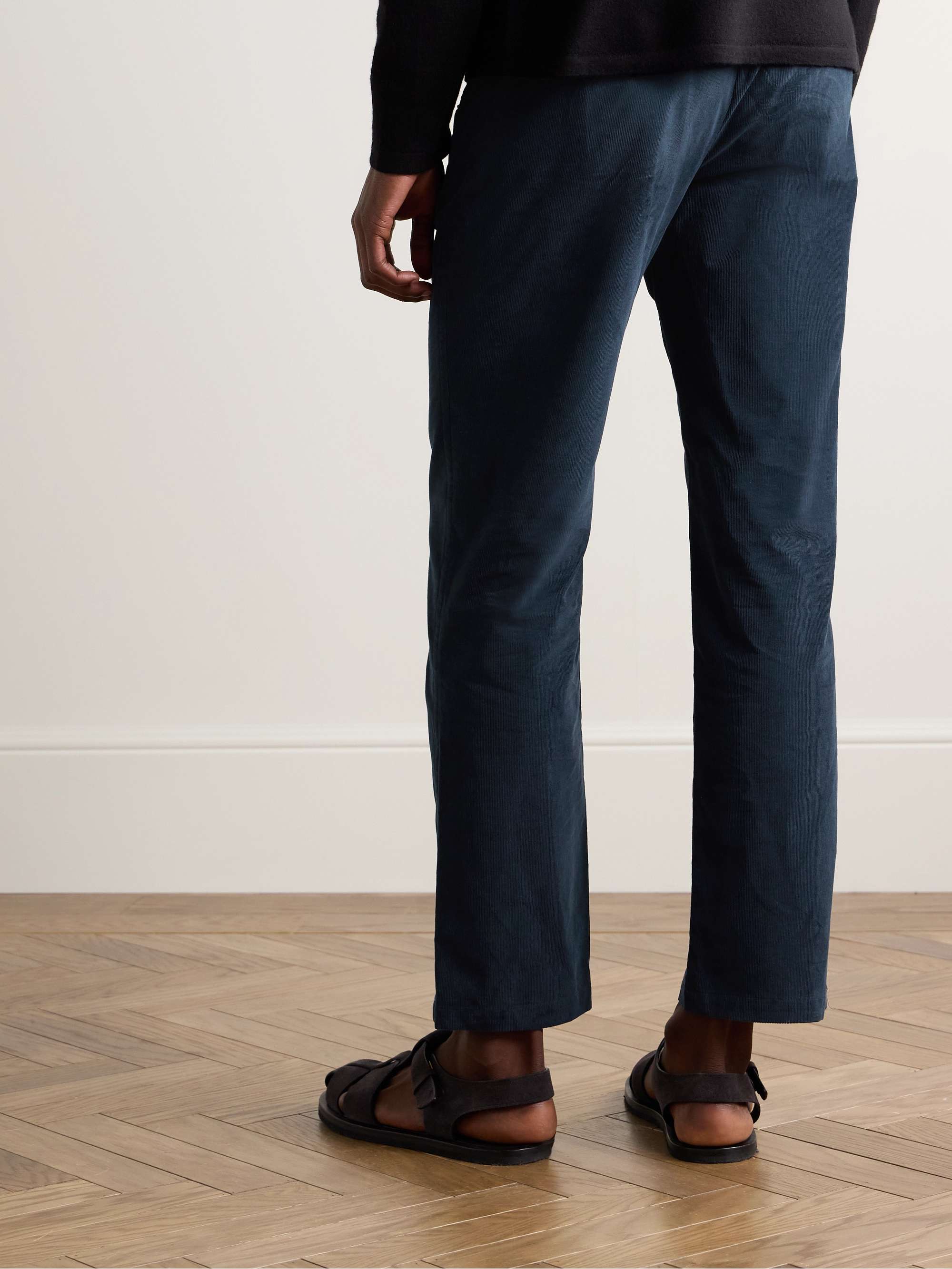 Rhys Straight-Leg Cotton-Corduroy Trousers view