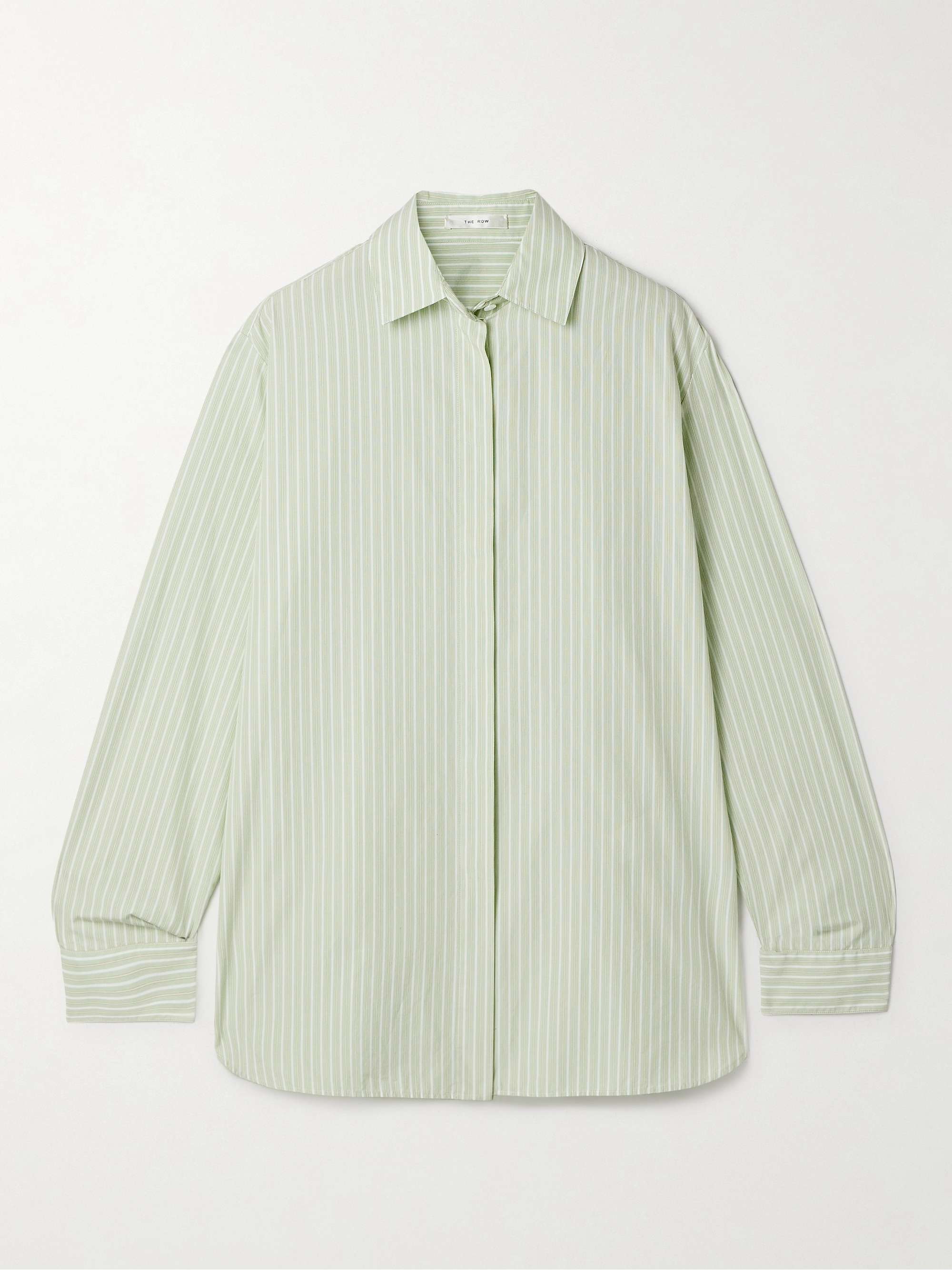 Vanda striped cotton-poplin shirt view
