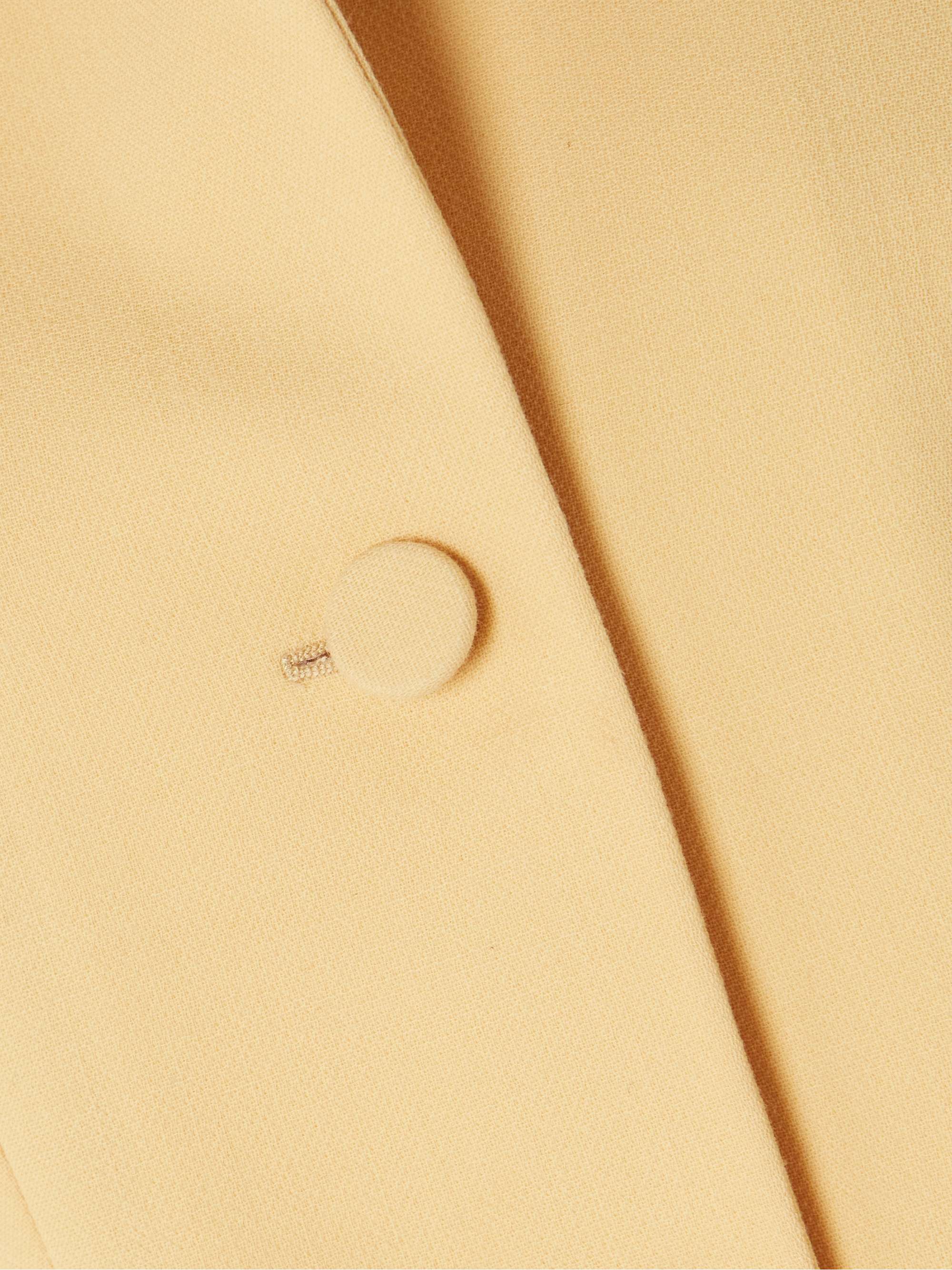Embroidered grain de poudre wool blazer view