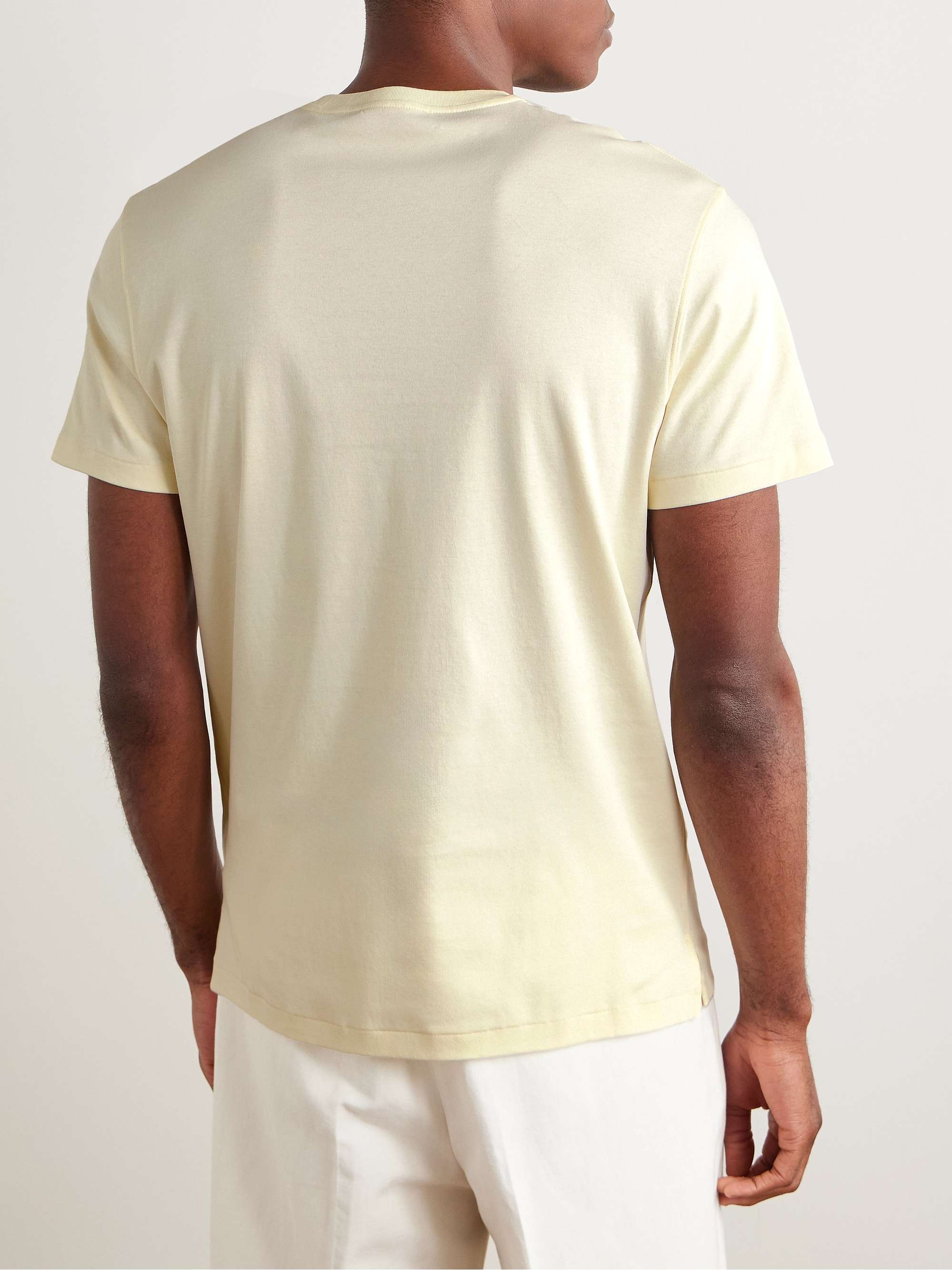 Slim-Fit Cotton-Interlock T-Shirt view