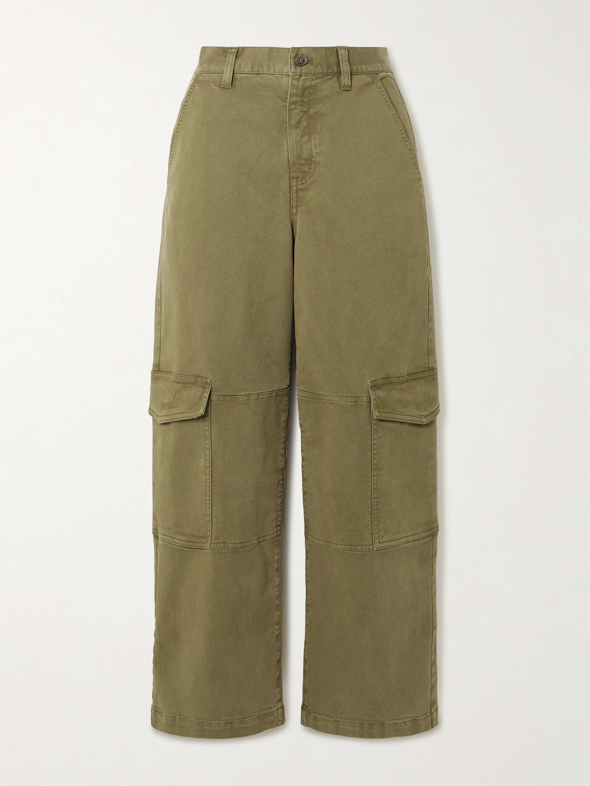 The Station cropped twill straight-leg cargo pants view