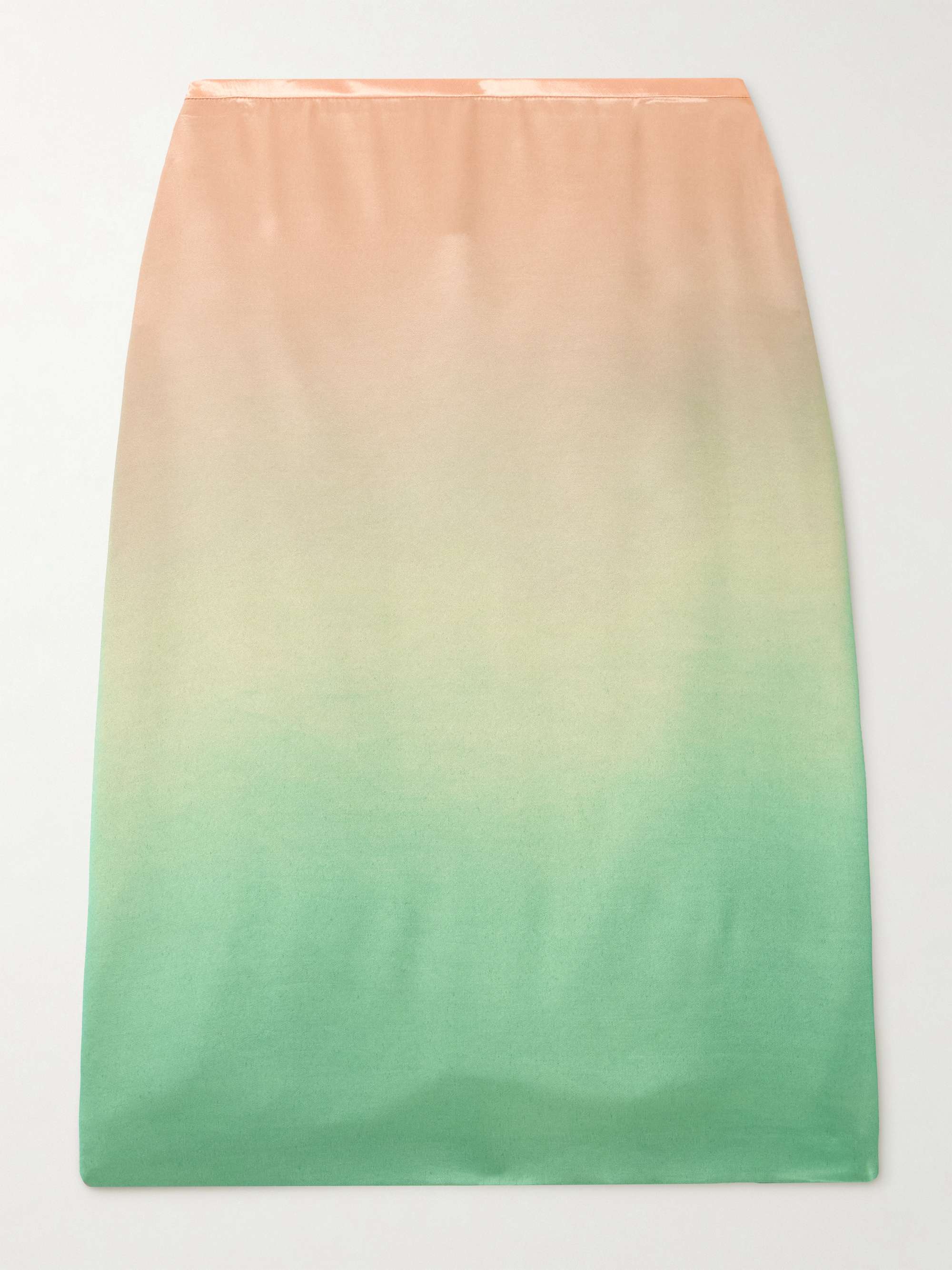 Dégradé-satin midi skirt view