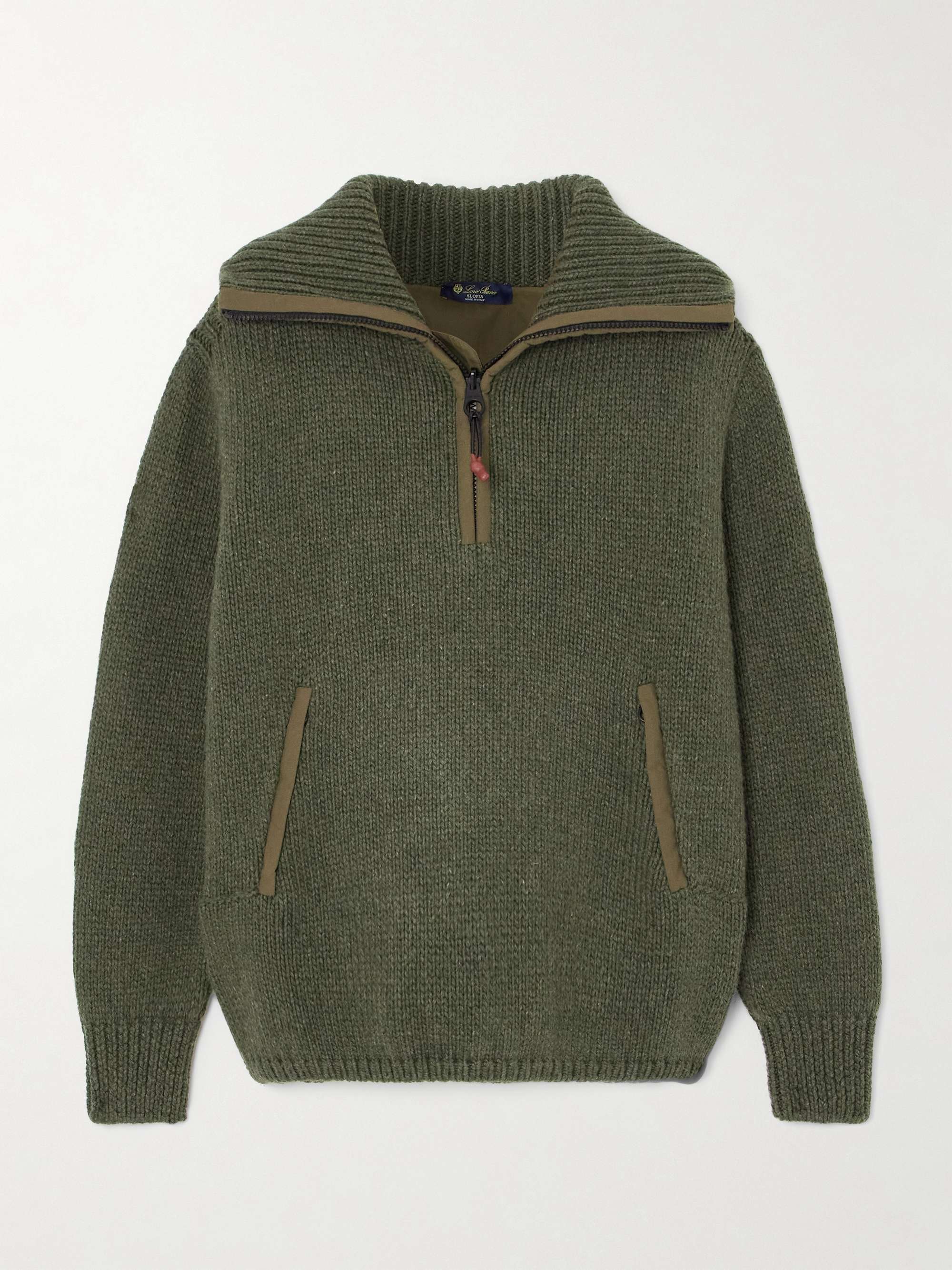 Alpe di Mera ripstop-trimmed cashmere sweater view