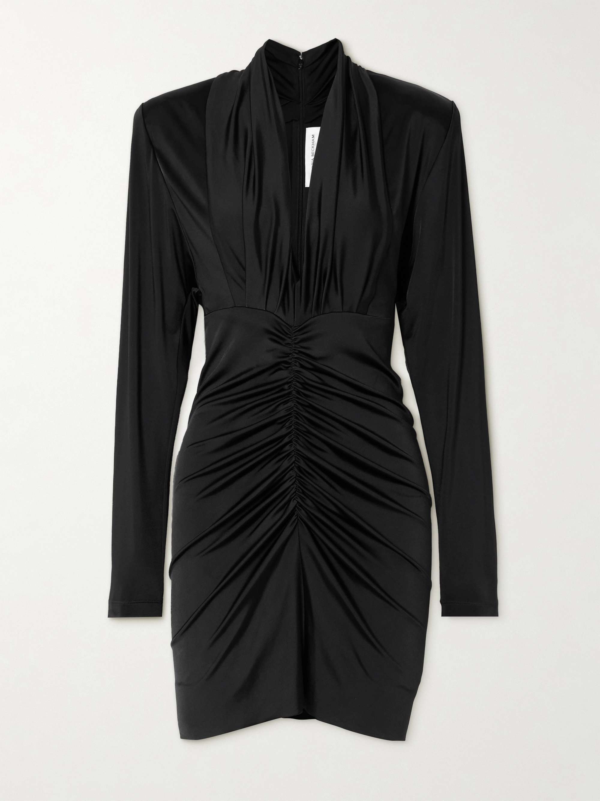 Ruched stretch-jersey mini dress view