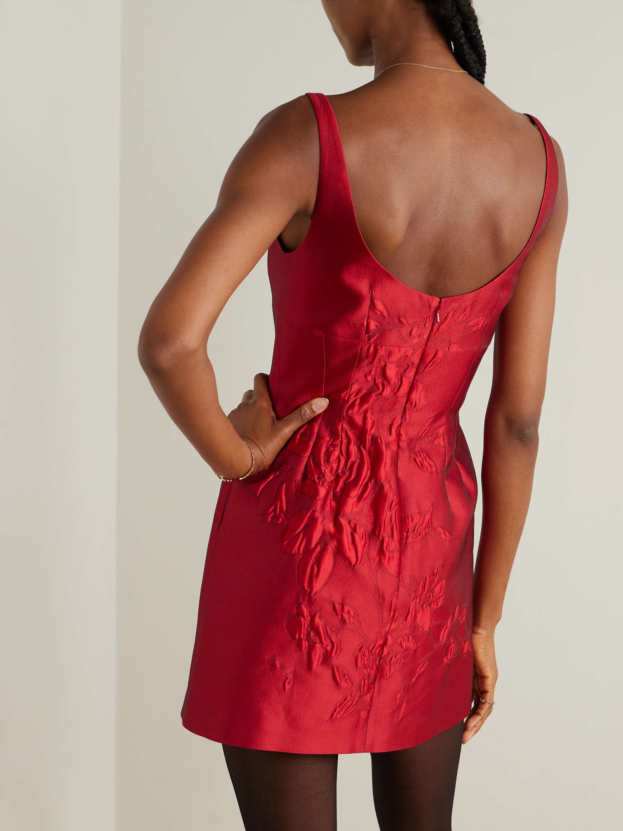 Einna floral cloqué mini dress view