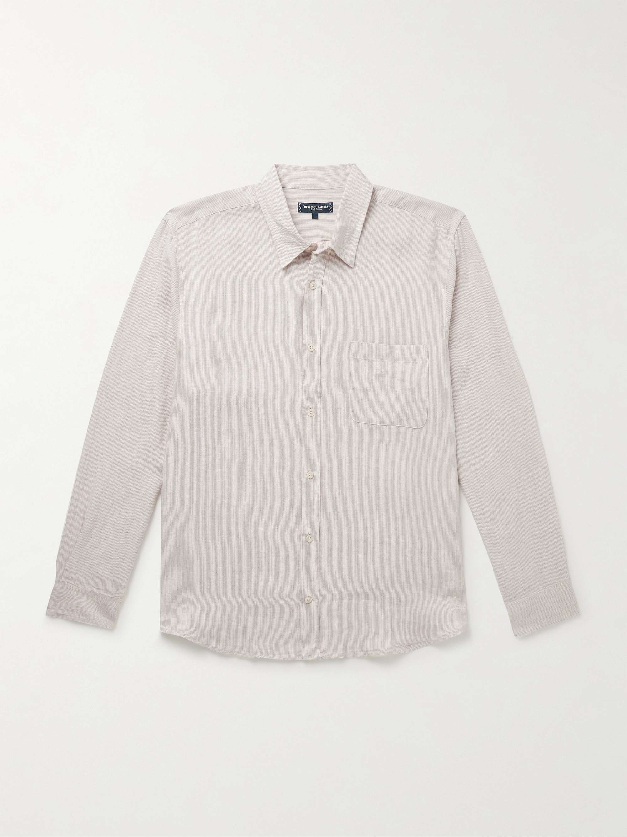 Telles Slim-Fit Striped Linen Shirt view